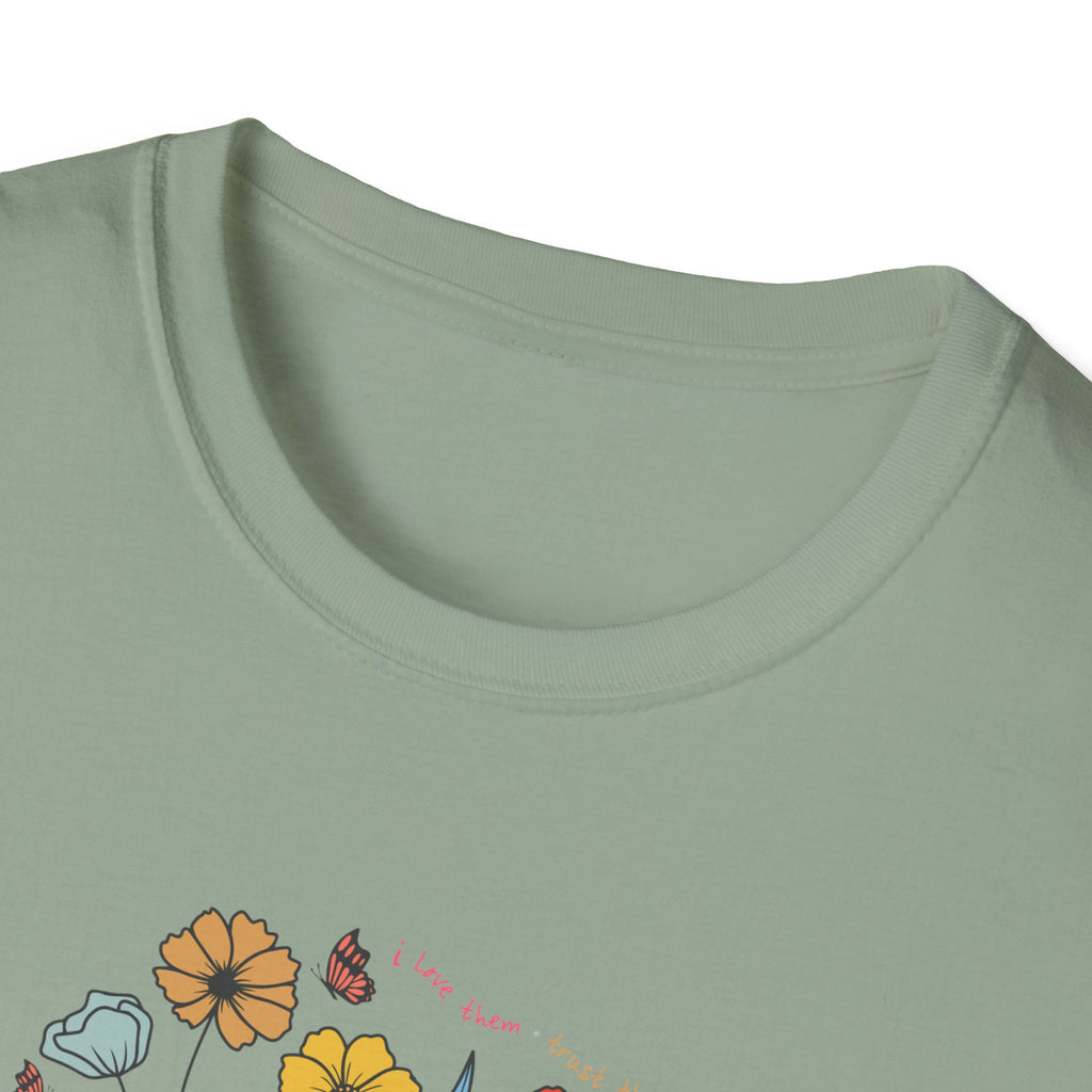 Floral Dog Mom T-Shirt, Cute Pet Lover Tee, Unisex Softstyle T-Shirt, Gifts for Dog Moms, Animal Lover Apparel