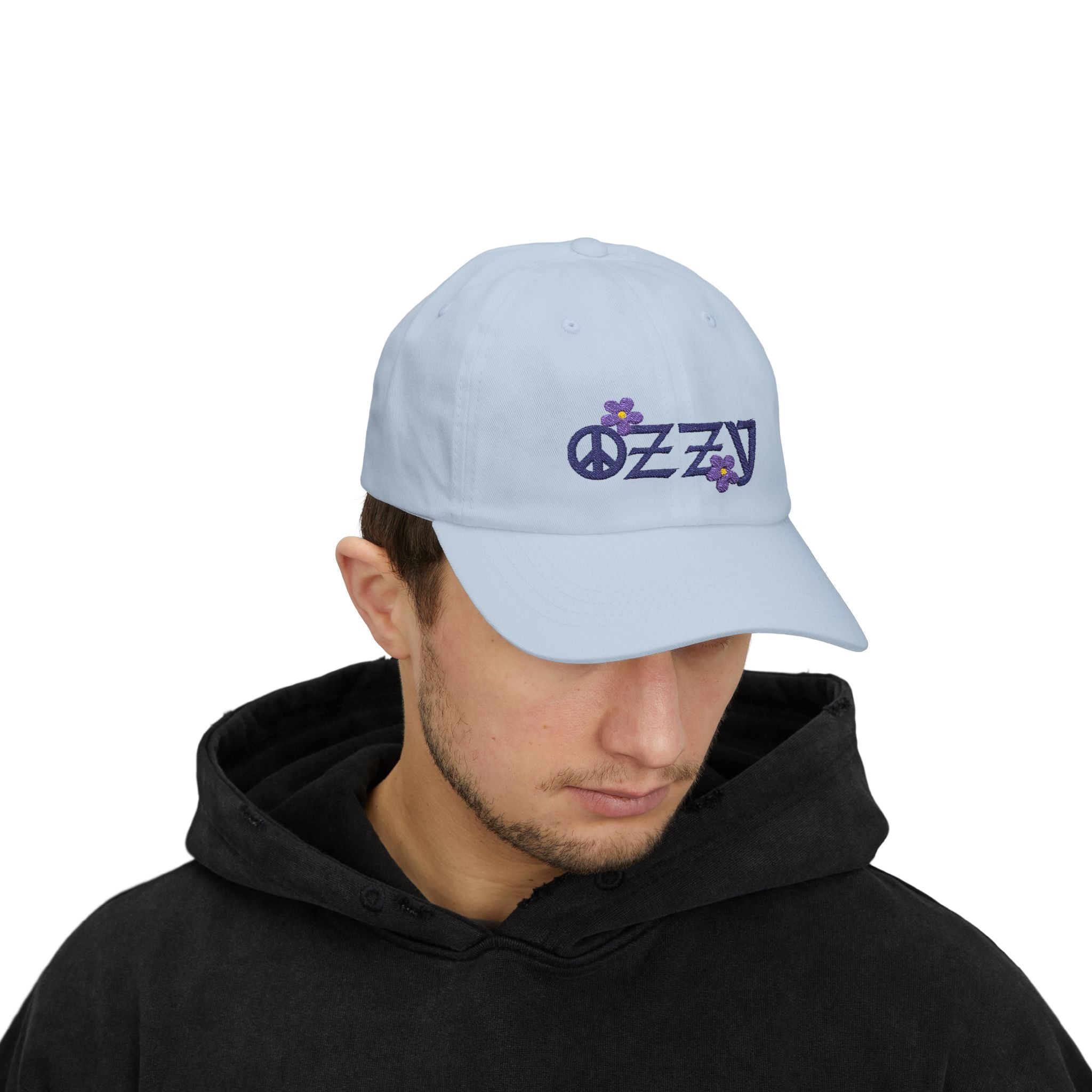 Embroidered Ozzy Memorial Flowers Cap, Ozzy Fan Hat, Ozzy Tribute, Unisex Classic Hat, Ozzy Memorial Flowers Baseball Cap, Tribute