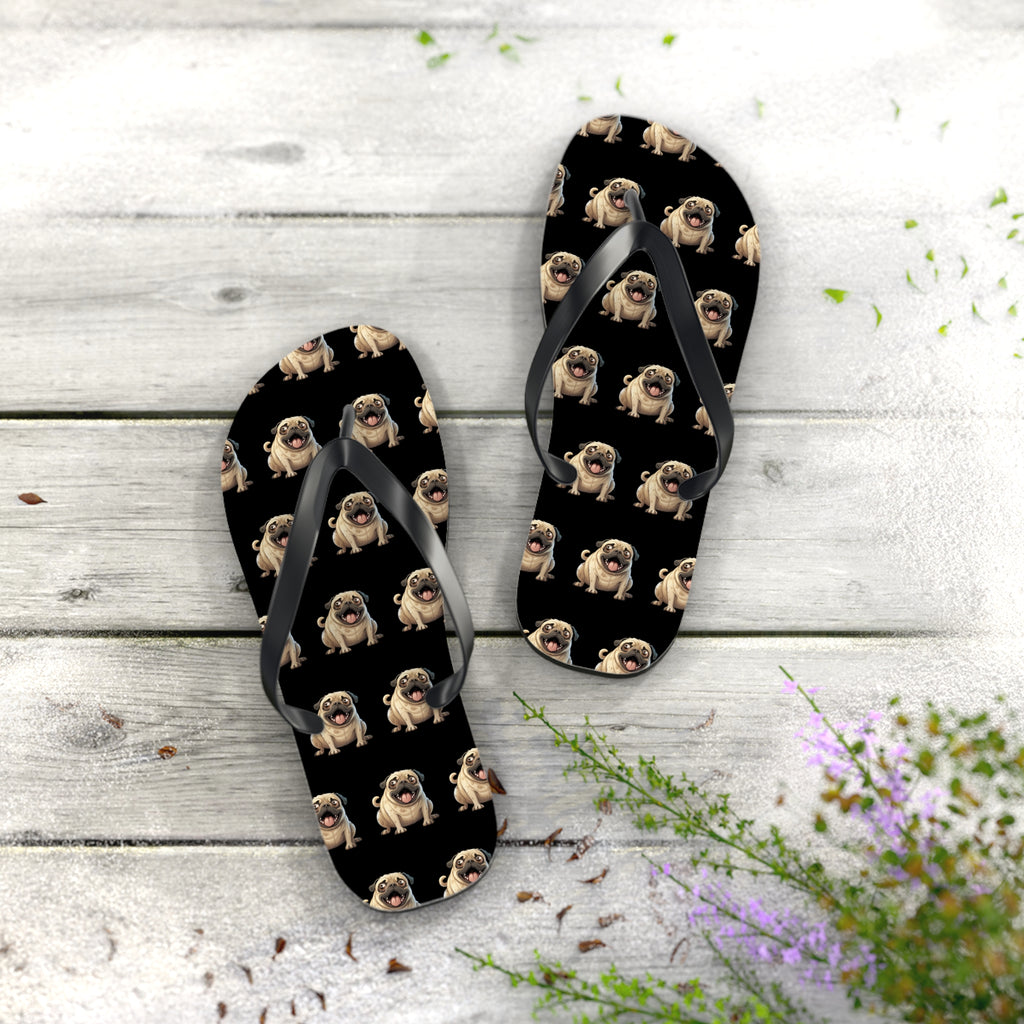Laughing Pug, Flip Flops