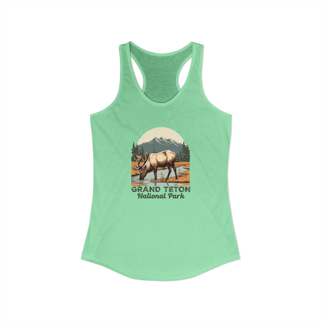 Grand Teton National Park, Women's Ideal Racerback Tank
