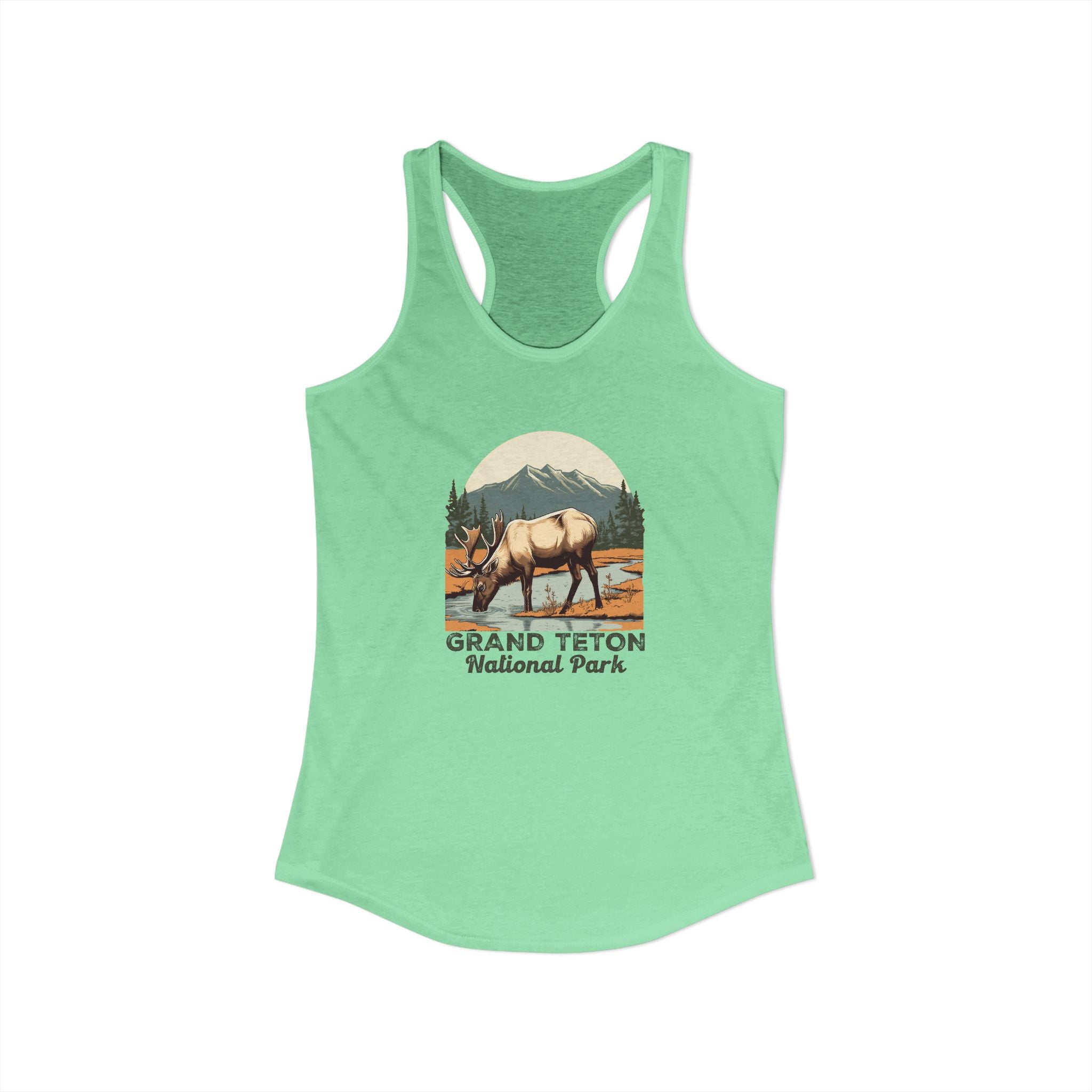 Grand Teton National Park, Women's Ideal Racerback Tank