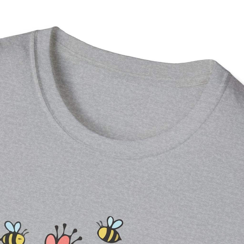 Summer Flowers & Bees Retro Floral T-Shirt