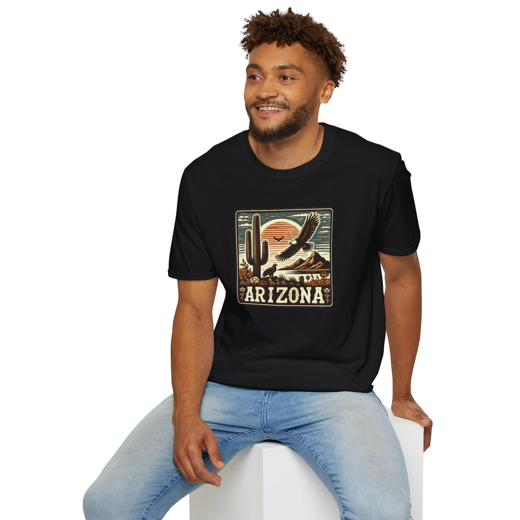 Arizona Desert Graphic T-Shirt, Southwestern Summer Shirt