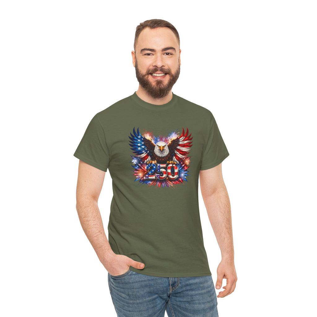 Copy of 250 Years of America Eagle T-Shirt — Men's Patriotic July 4th Tee