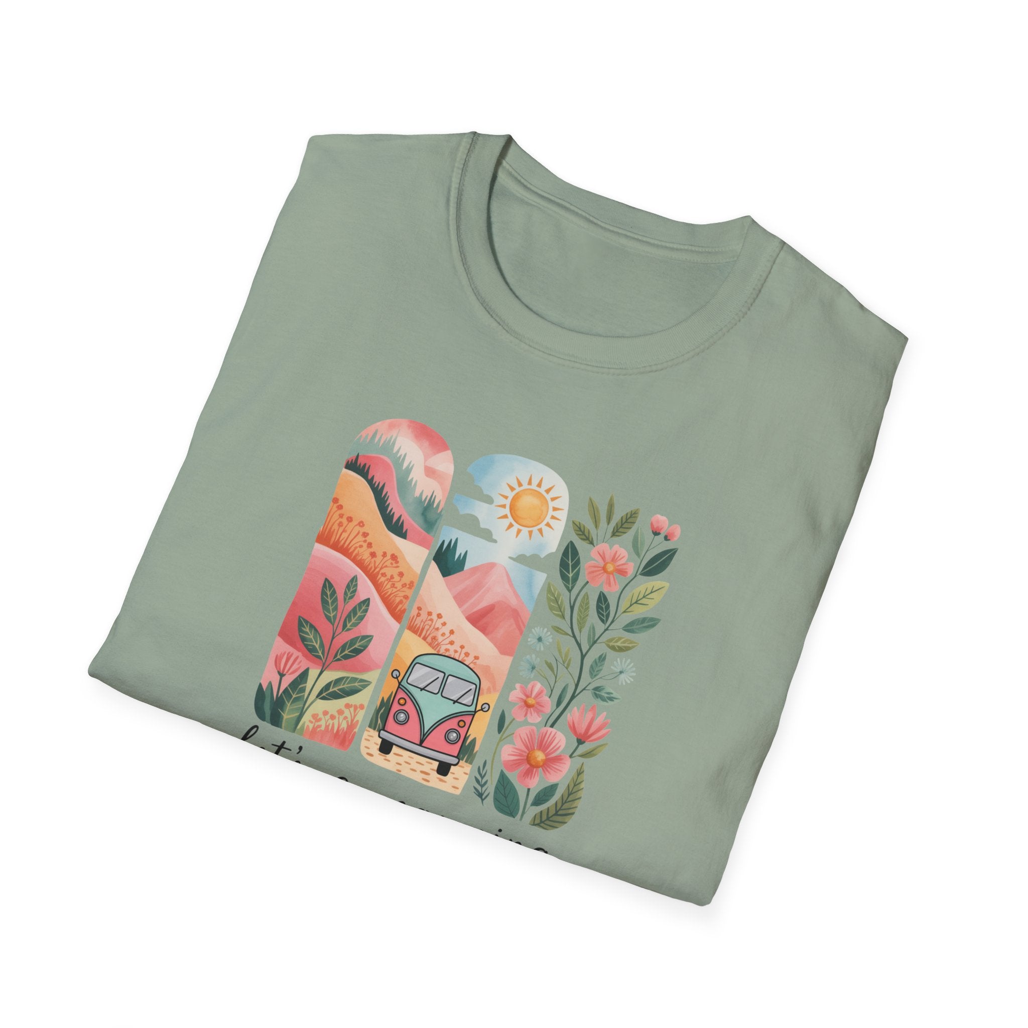 Let's Go Camping Retro Camping Shirt, 70's Camping Shirt