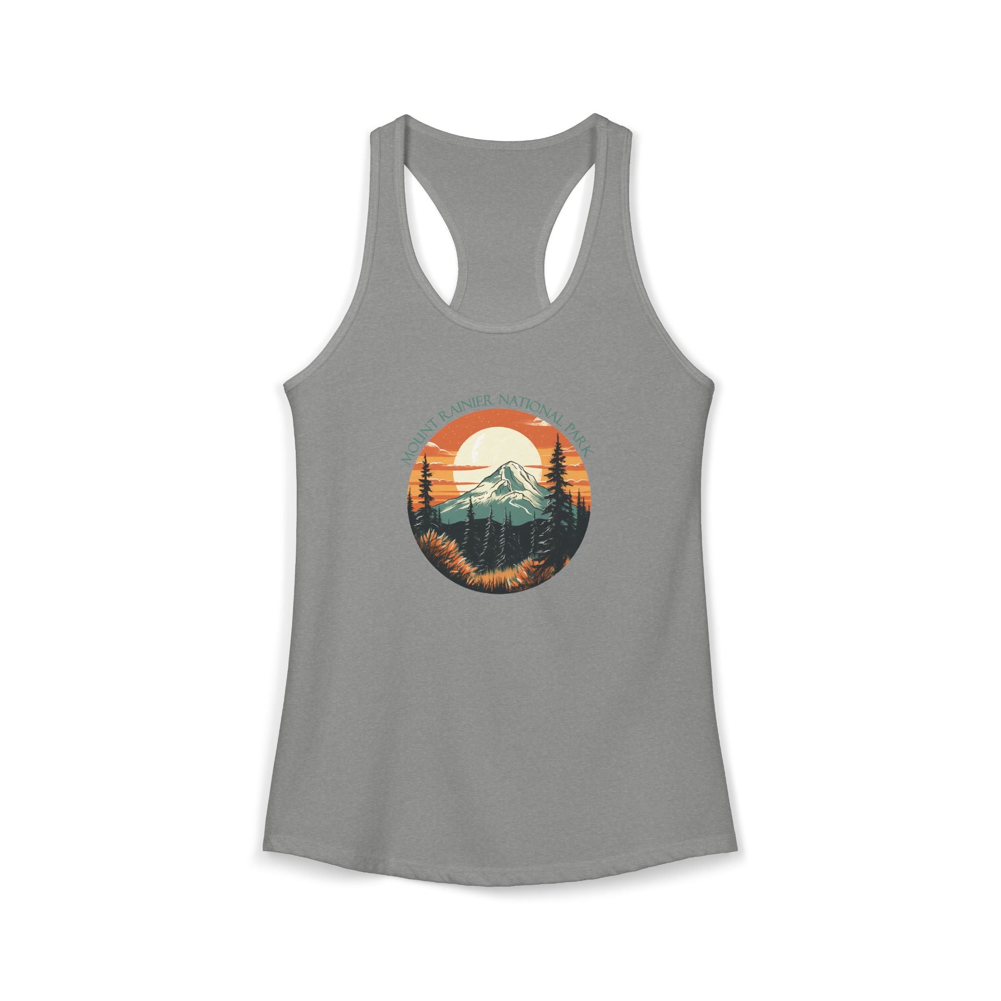 Mt Rainier,Women's Ideal Racerback Tank, 5 colors