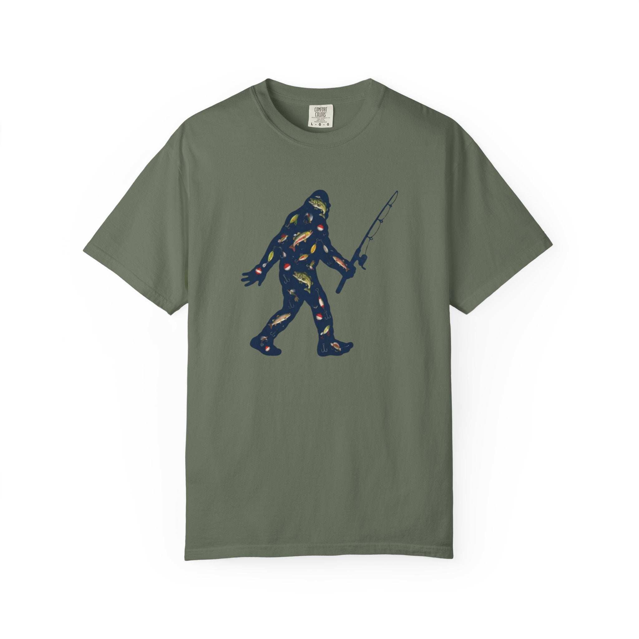 Bigfoot Fishing T-Shirt Father's Day Gift
