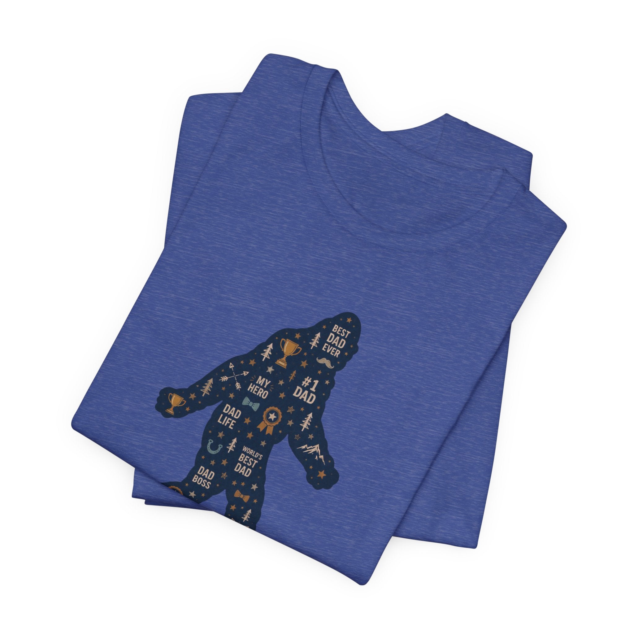 Best Dad Bigfoot Silhouette T-Shirt — Father’s Day Bigfoot Tee