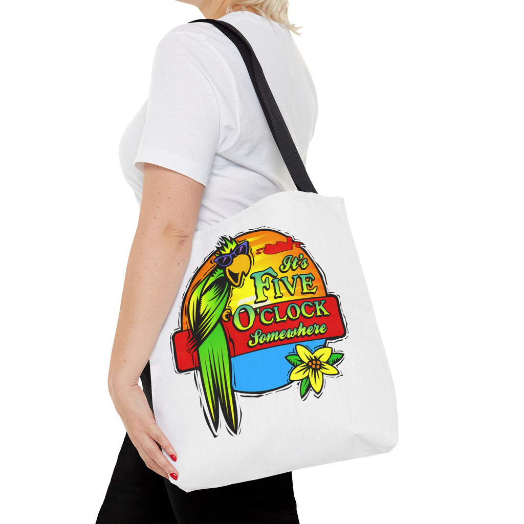 It's Five O'Clock Somewhere Tote Bag, Jimmy Buffett Tote Bag, 3 Sizes