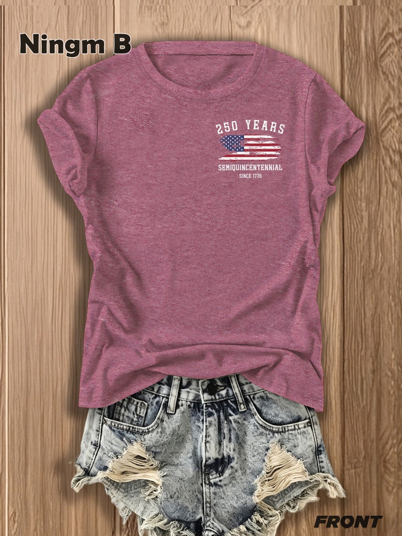 Women's USA 250 Years Semiquincentennial Jet Aircraft T-Shirt - Double-Sided Jet Graphic Tee,
