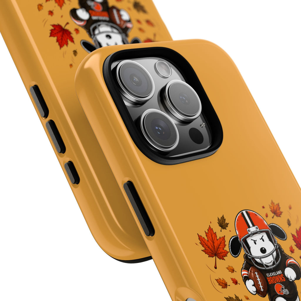Cleveland Browns Fall Snoopy Touchdown Phone Case, 55 Sizes