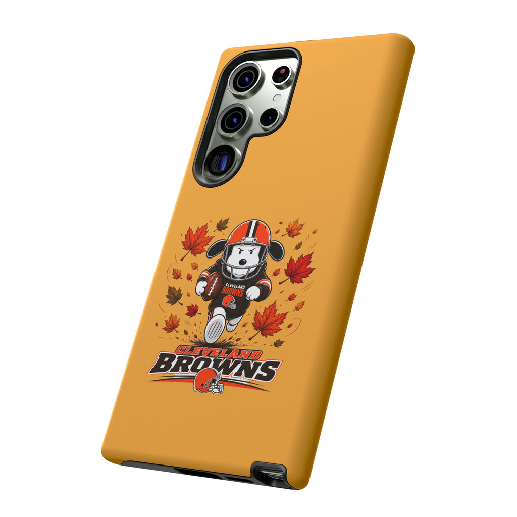 Cleveland Browns Fall Snoopy Touchdown Phone Case, 55 Sizes