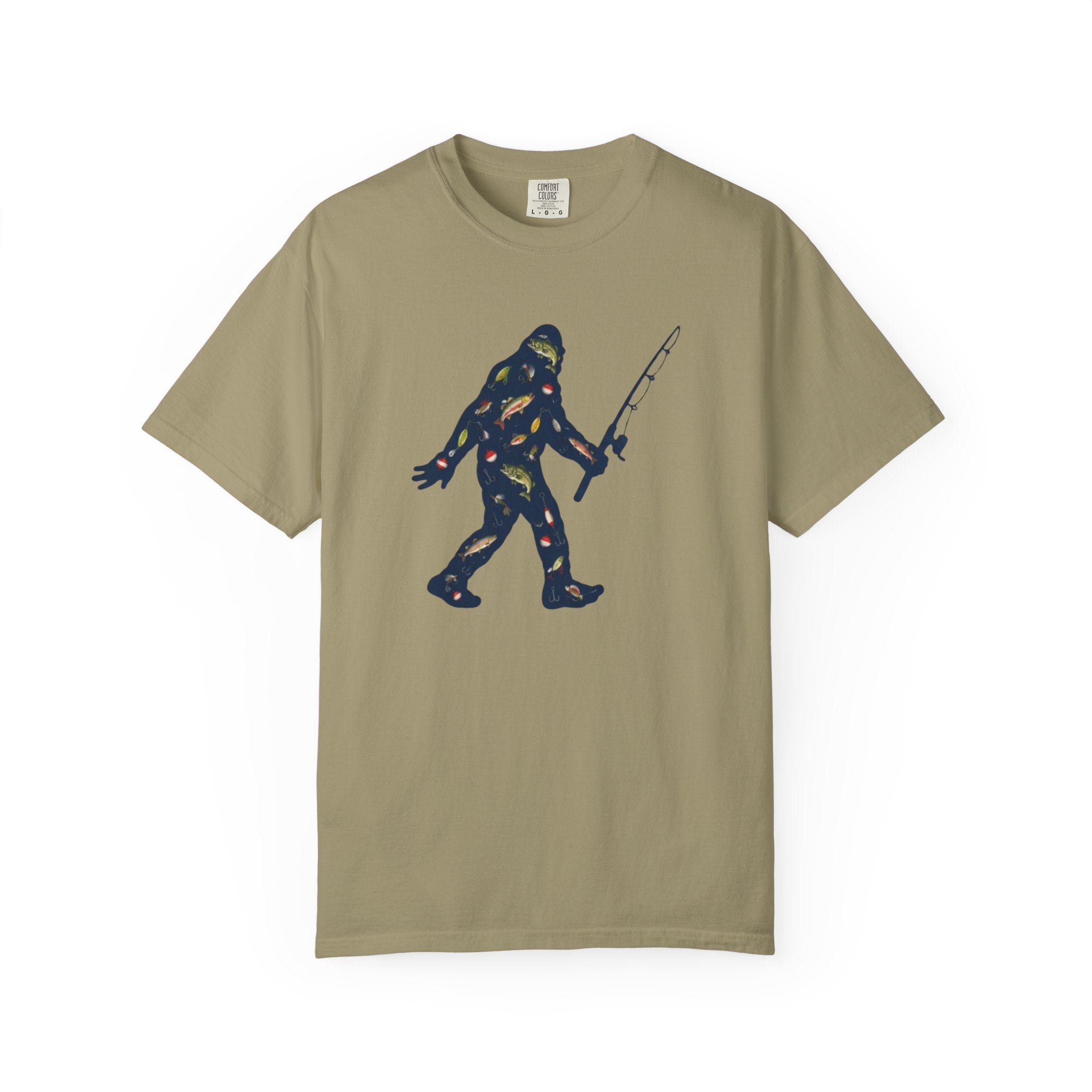 Bigfoot Fishing T-Shirt Father's Day Gift