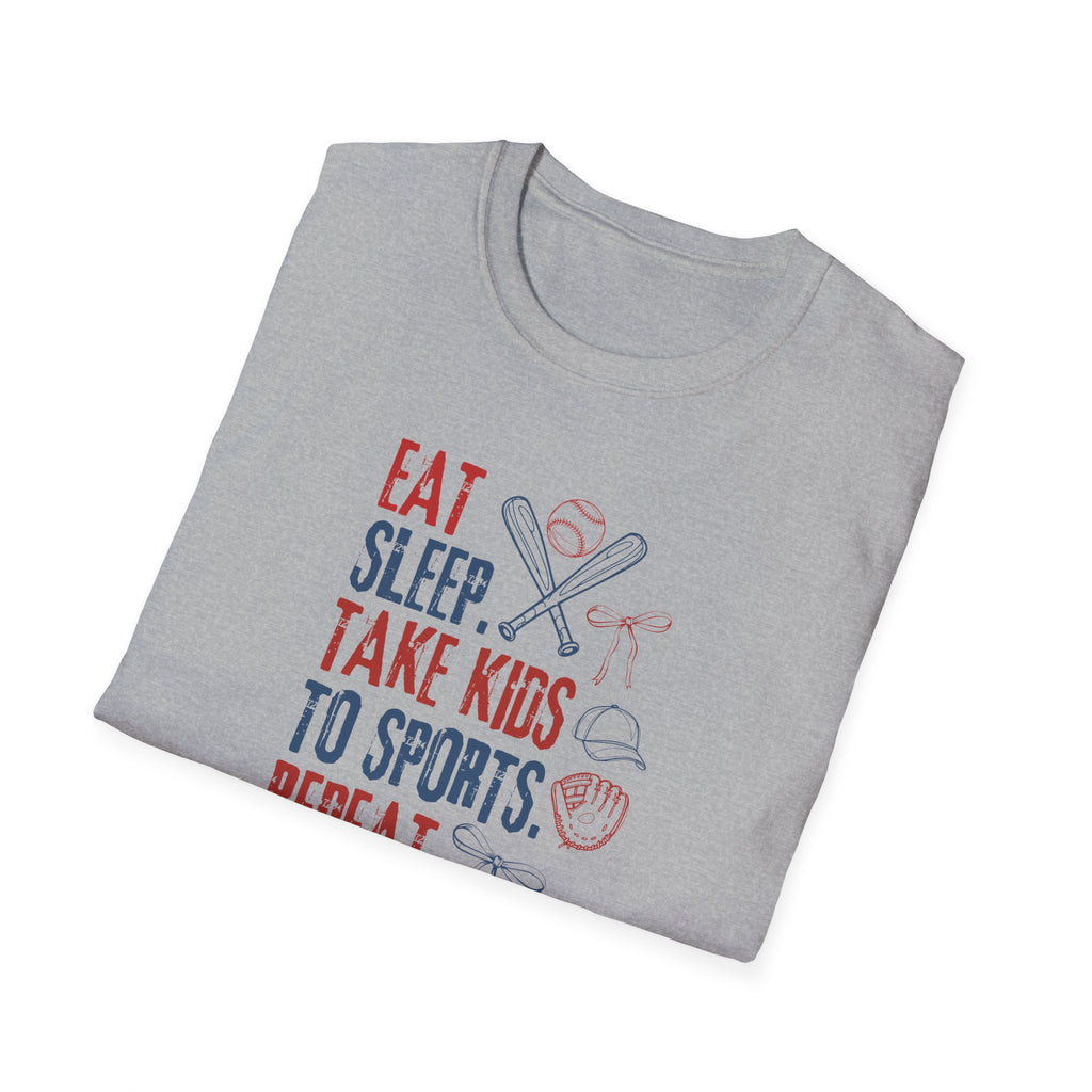 Eat Sleep Sport Repeat T-Shirt — Sports Shirt for Moms & Dads (Mother's Day Gift)
