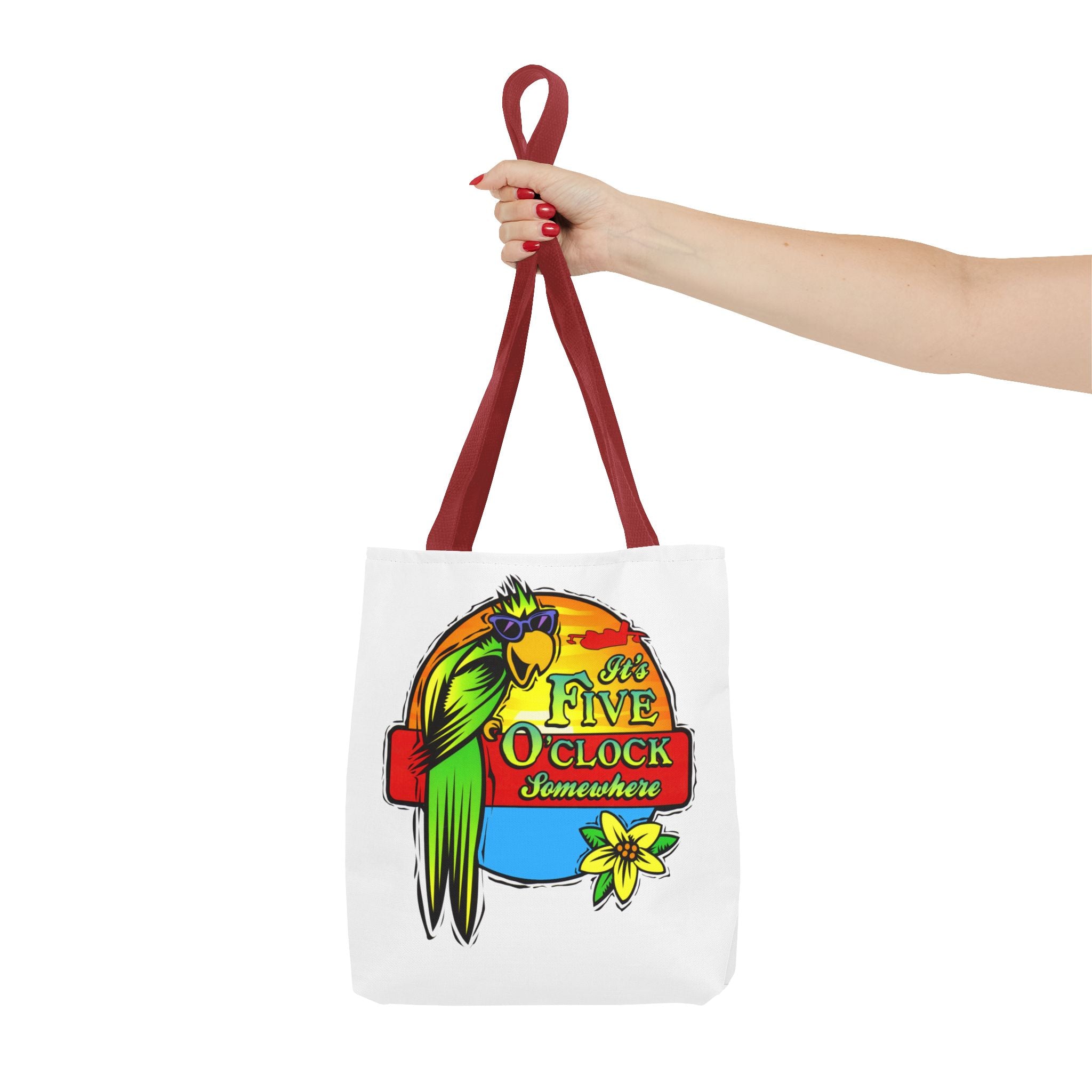 It's Five O'Clock Somewhere Tote Bag, Jimmy Buffett Tote Bag, 3 Sizes