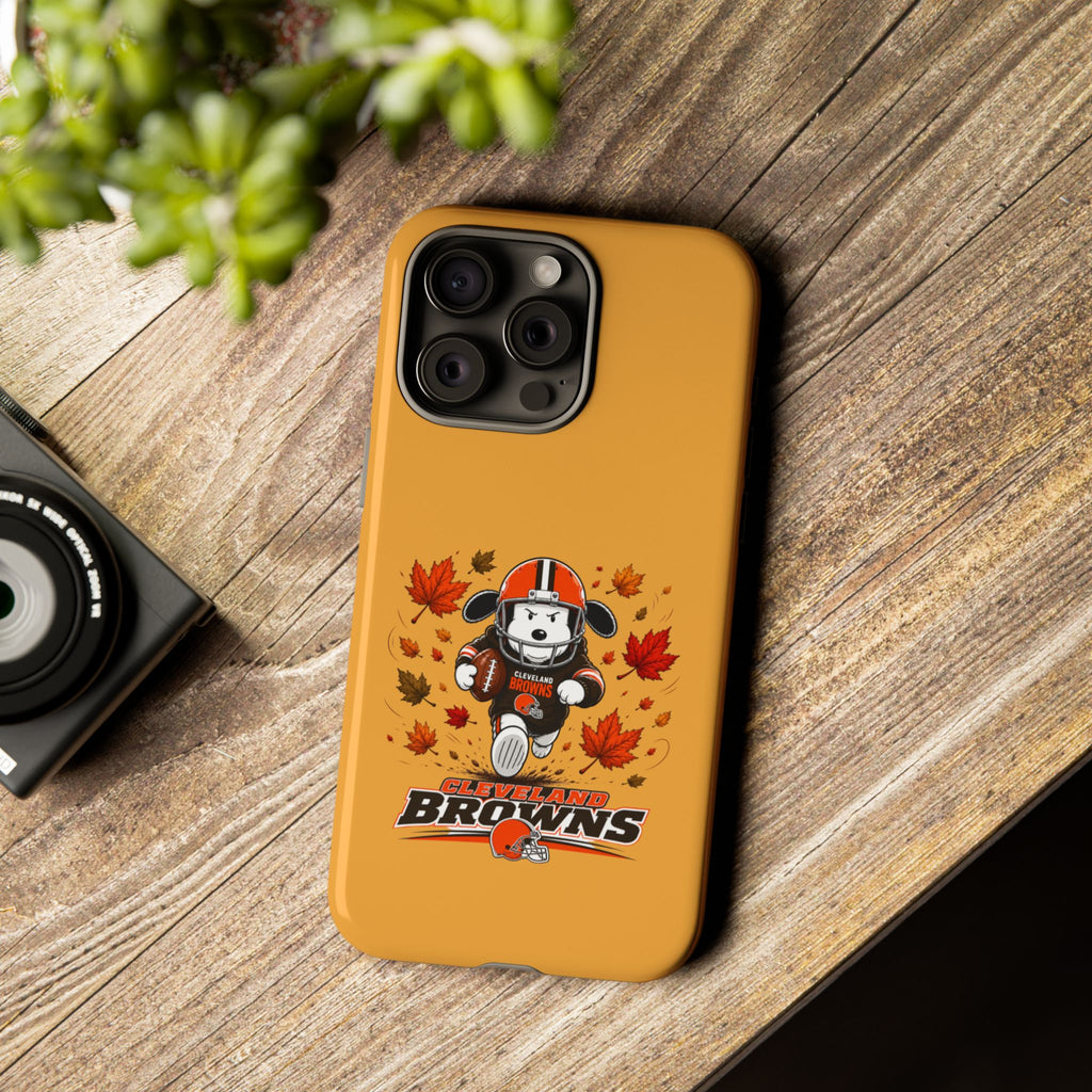 Cleveland Browns Fall Snoopy Touchdown Phone Case, 55 Sizes