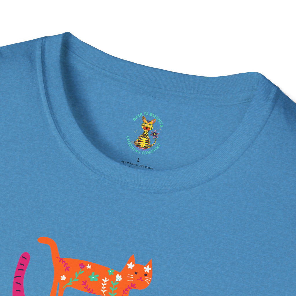 Personalized Grandma Cat T-Shirt, Mother's Day T-Shirt, Sizes XS-5X, Cat Print T-Shirt for Women