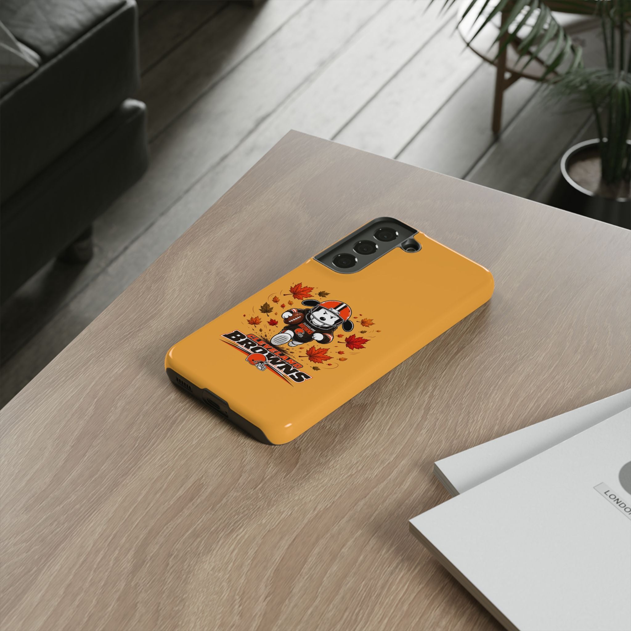 Cleveland Browns Fall Snoopy Touchdown Phone Case, 55 Sizes