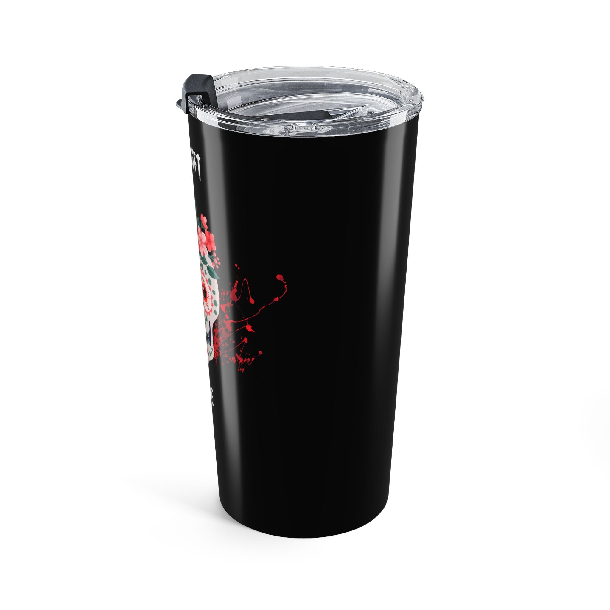 Personalized Nightshift Nurse Skull, Insulated Steel Coffee Tumbler 20oz