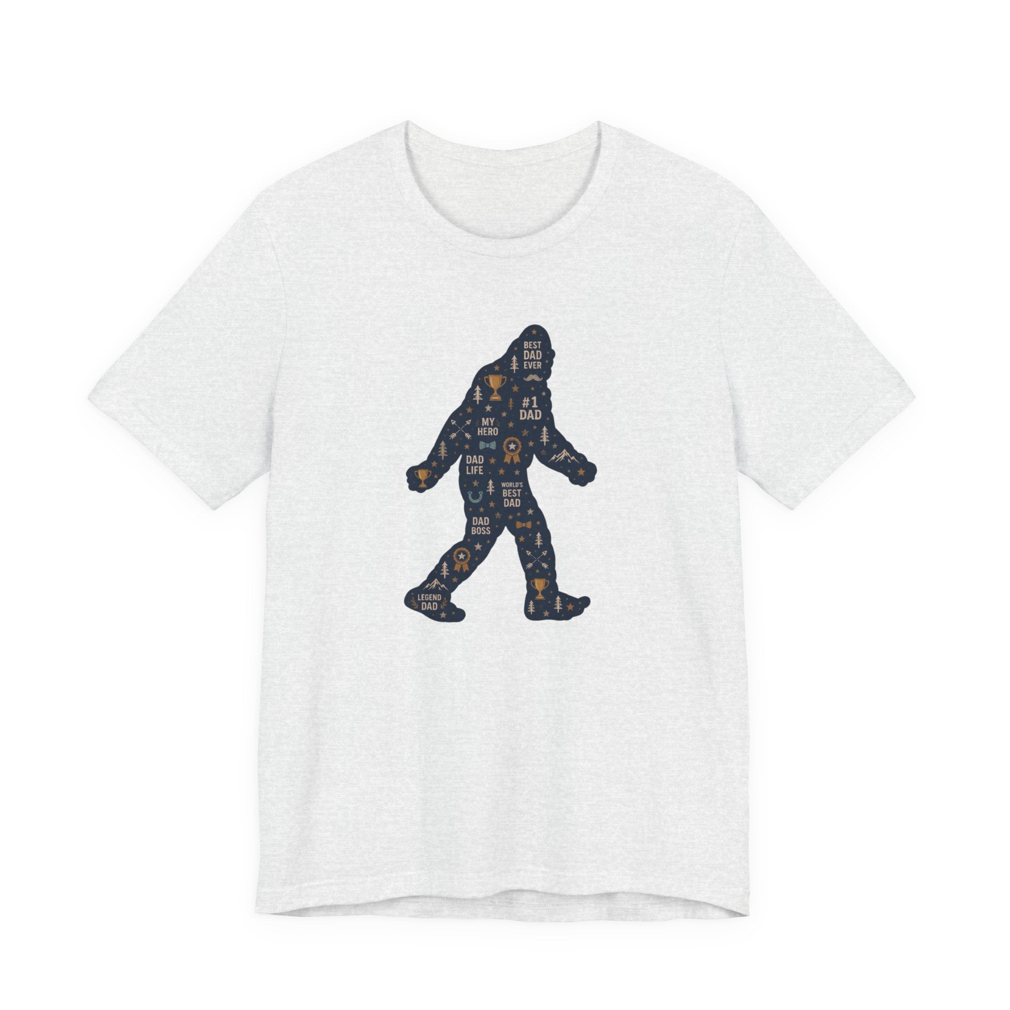 Best Dad Bigfoot Silhouette T-Shirt — Father’s Day Bigfoot Tee