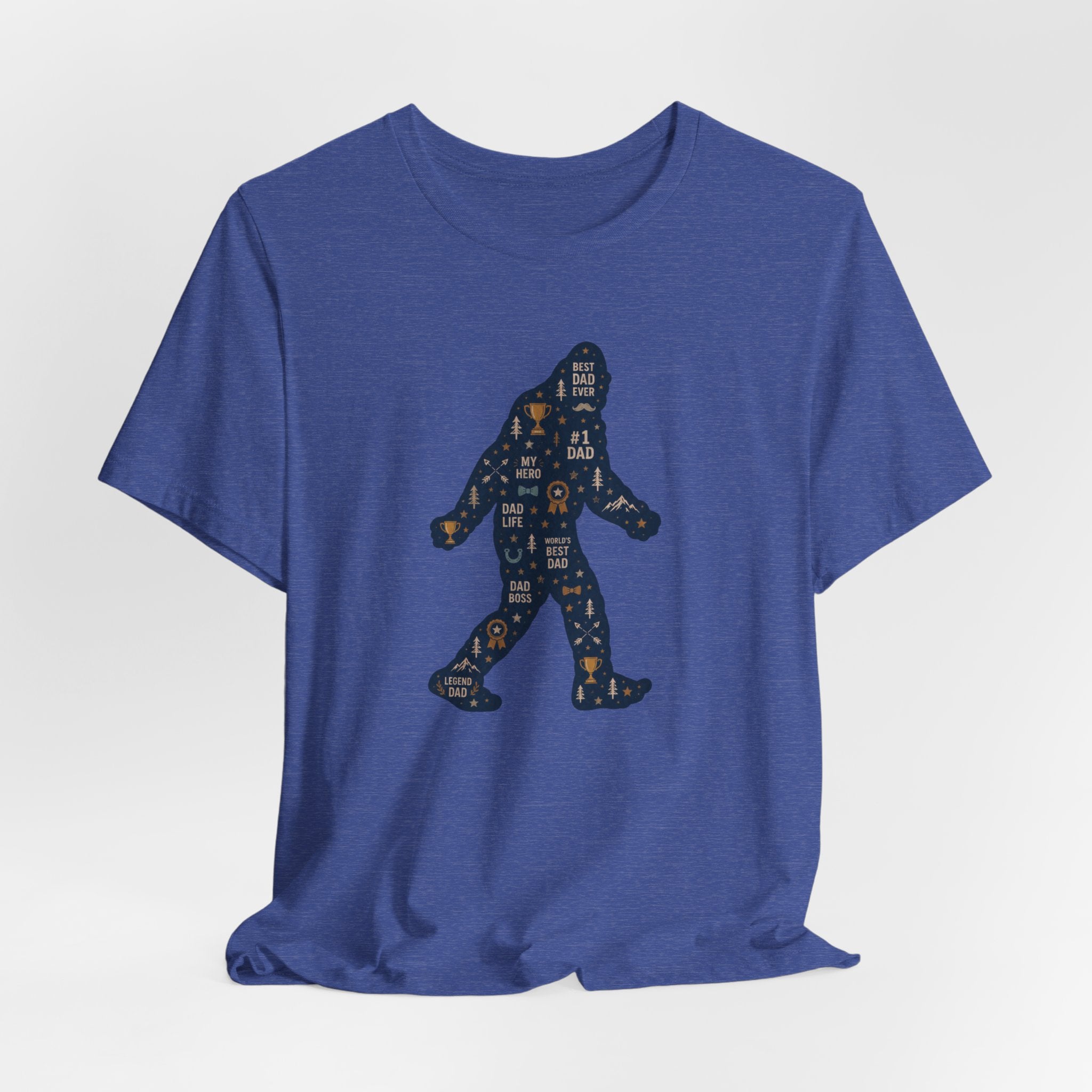 Best Dad Bigfoot Silhouette T-Shirt — Father’s Day Bigfoot Tee