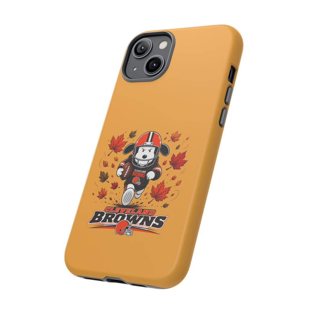 Cleveland Browns Fall Snoopy Touchdown Phone Case, 55 Sizes