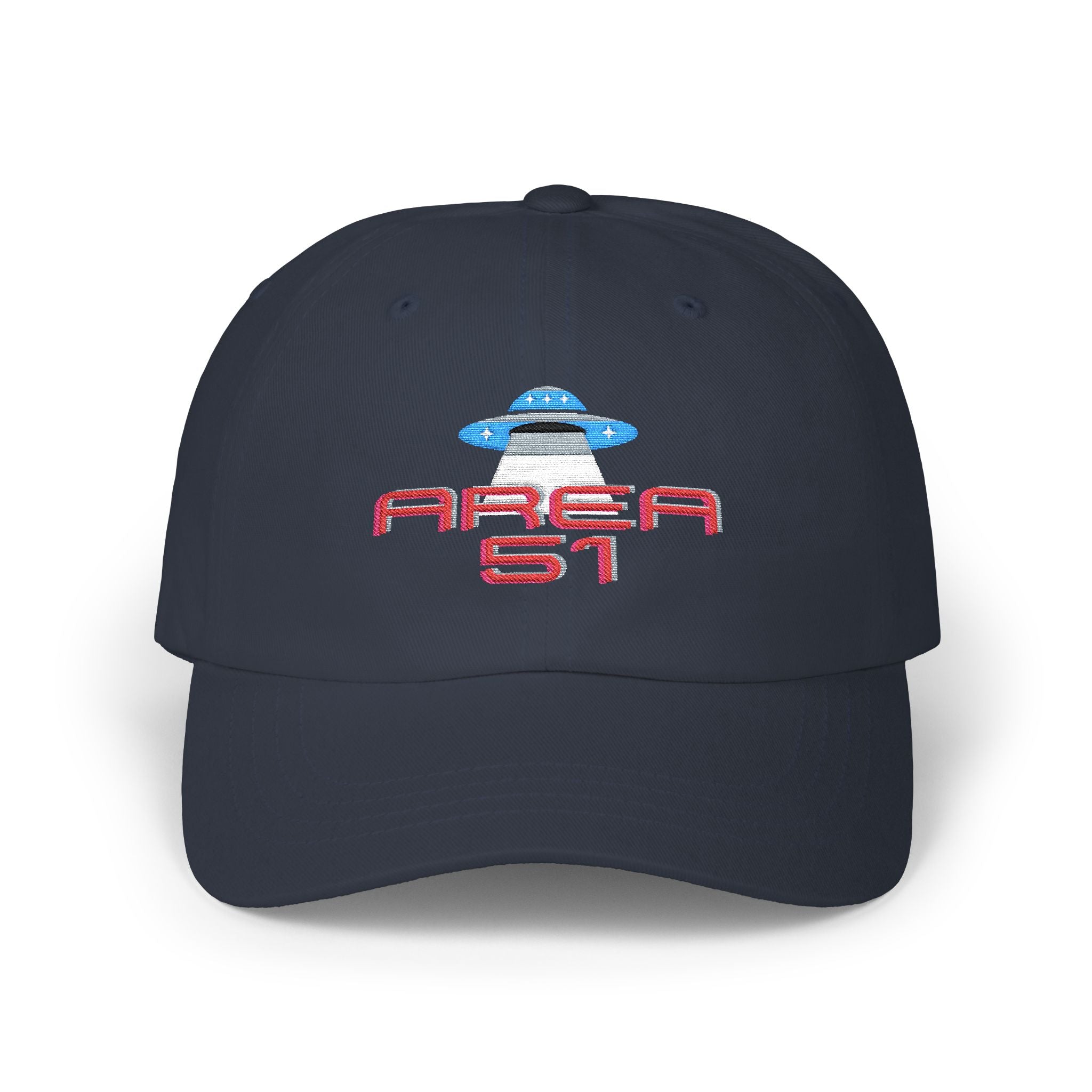 Embroidered Alien Cap, UFO Hat for UFO Hunters, Unisex Dad Hat, Area 51 Hat, Men's Women's Baseball Cap