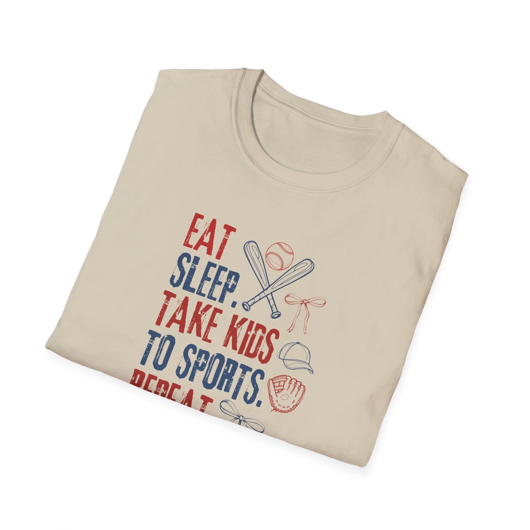 Eat Sleep Sport Repeat T-Shirt — Sports Shirt for Moms & Dads (Mother's Day Gift)