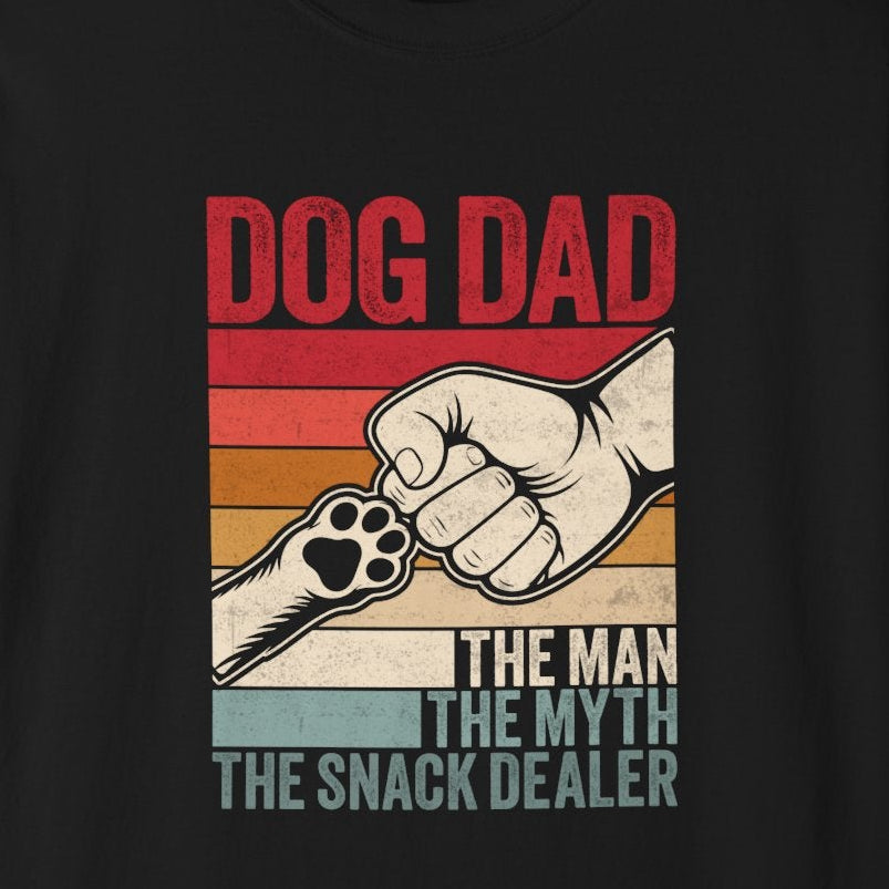 Dog Dad Snack Dealer T-Shirt — Father's Day Gift for Dog-Loving Dads