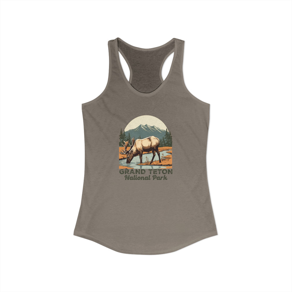 Grand Teton National Park, Women's Ideal Racerback Tank