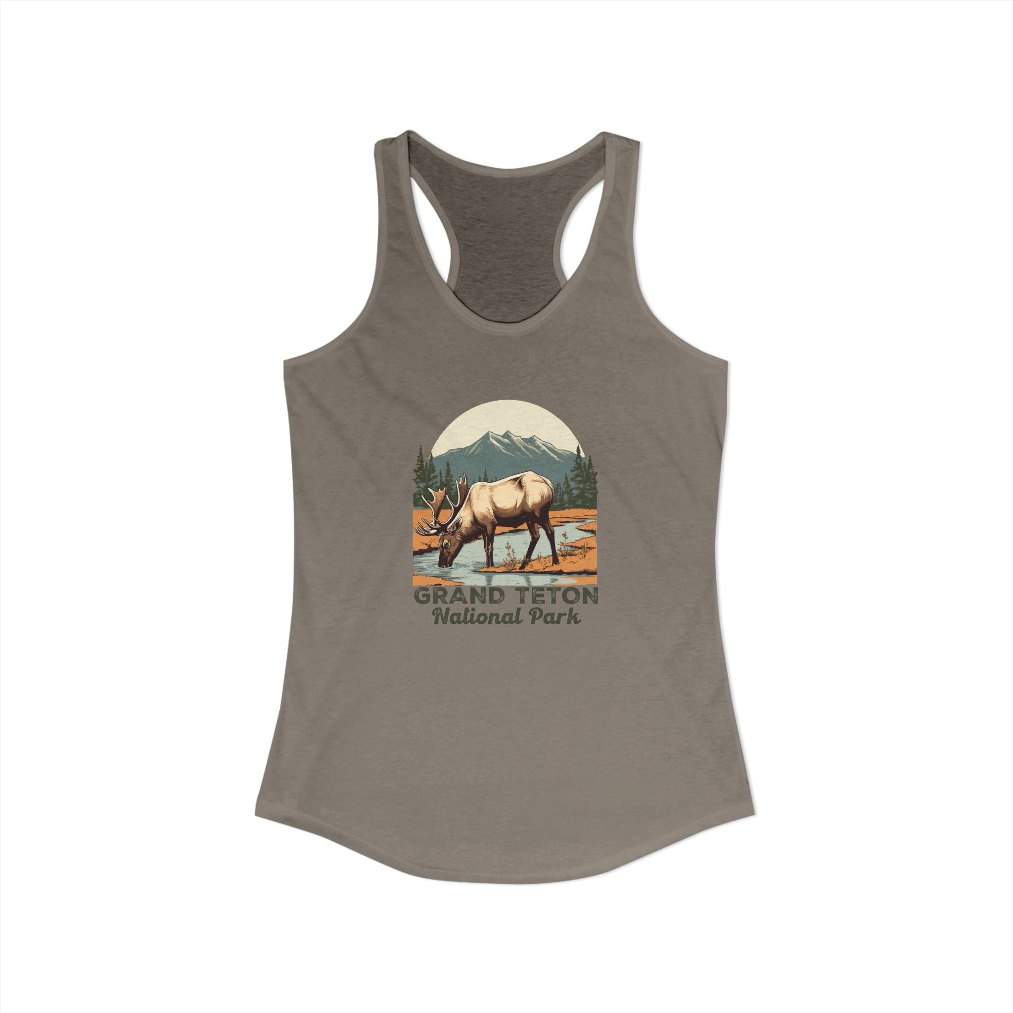 Grand Teton National Park, Women's Ideal Racerback Tank
