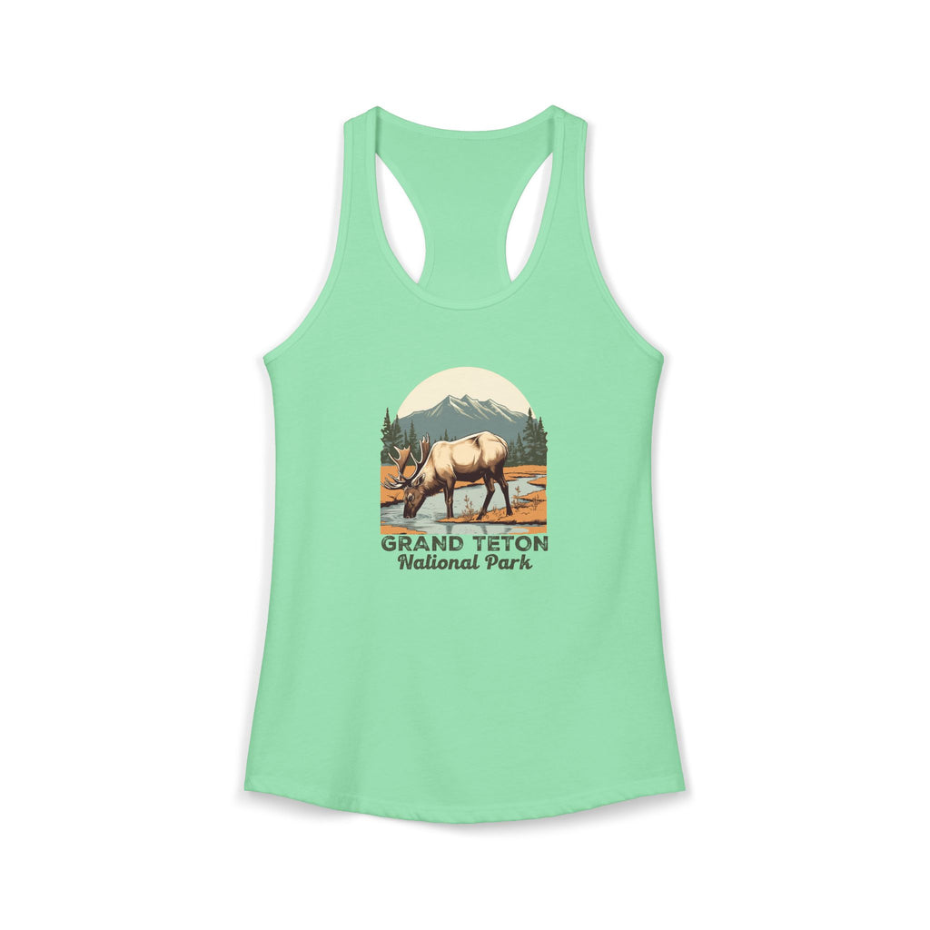 Grand Teton National Park, Women's Ideal Racerback Tank