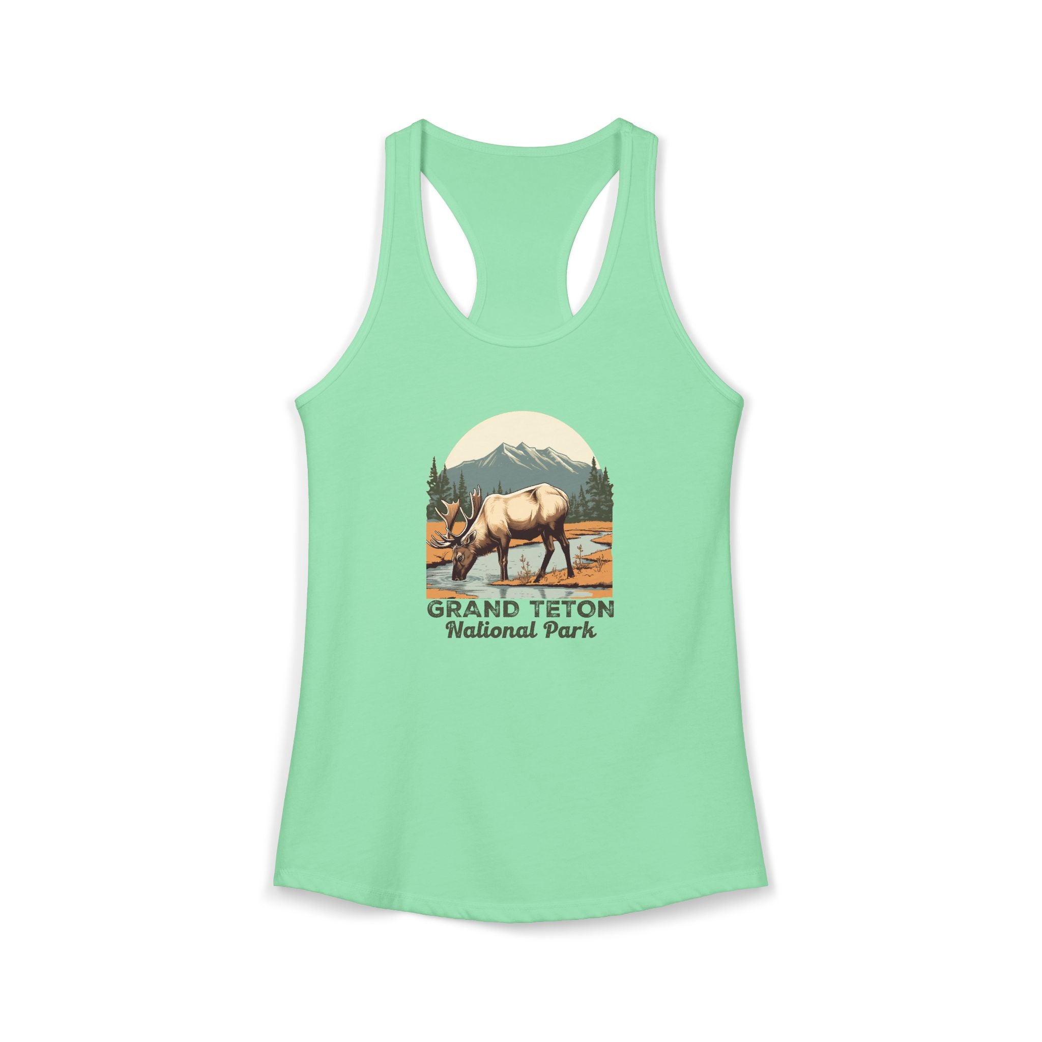 Grand Teton National Park, Women's Ideal Racerback Tank
