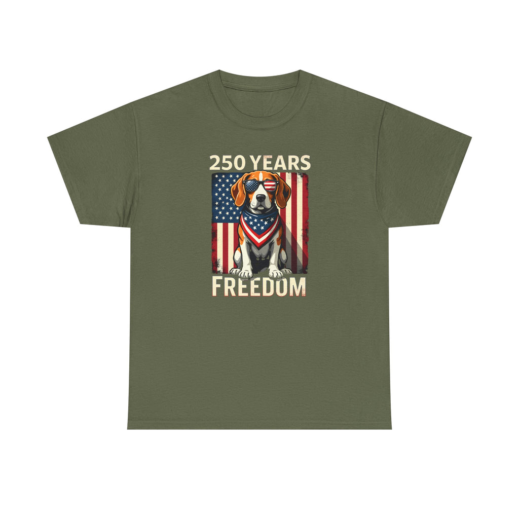 Beagle 250 Years Flag T-Shirt — Patriotic July 4th Tee