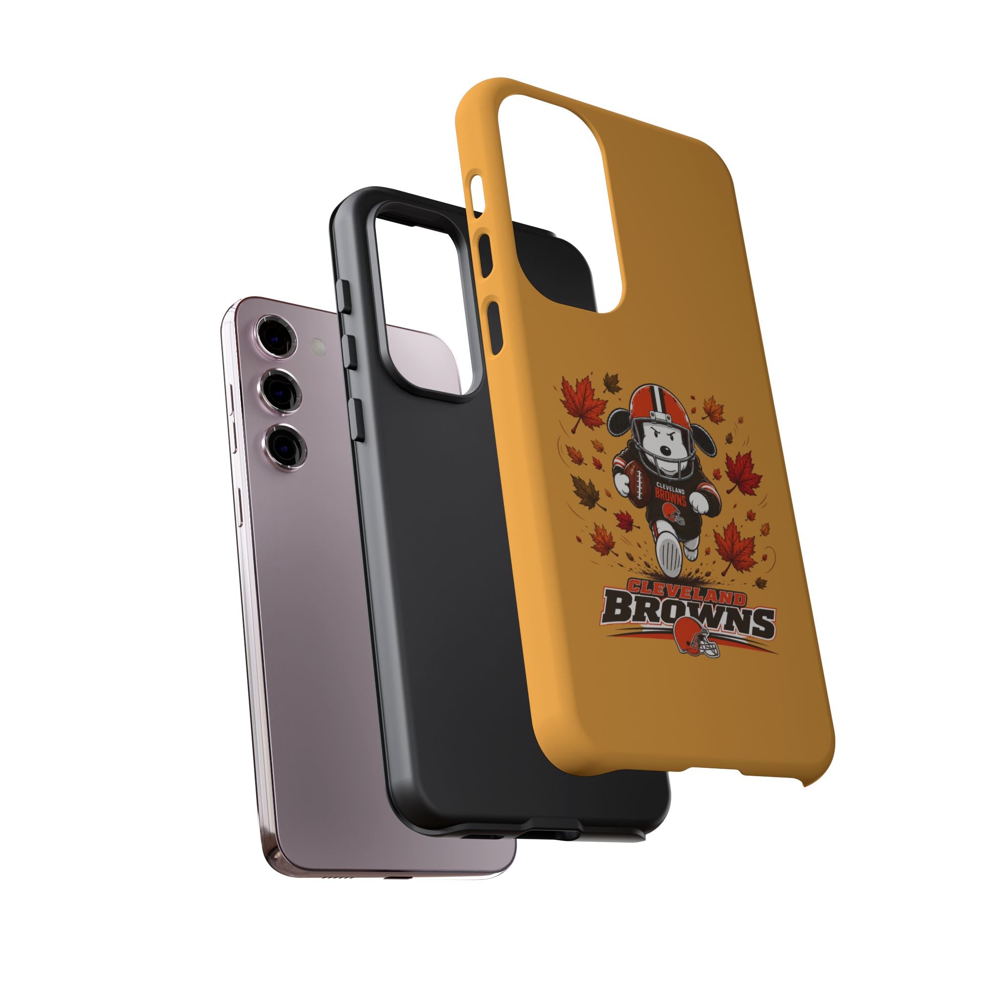 Cleveland Browns Fall Snoopy Touchdown Phone Case, 55 Sizes