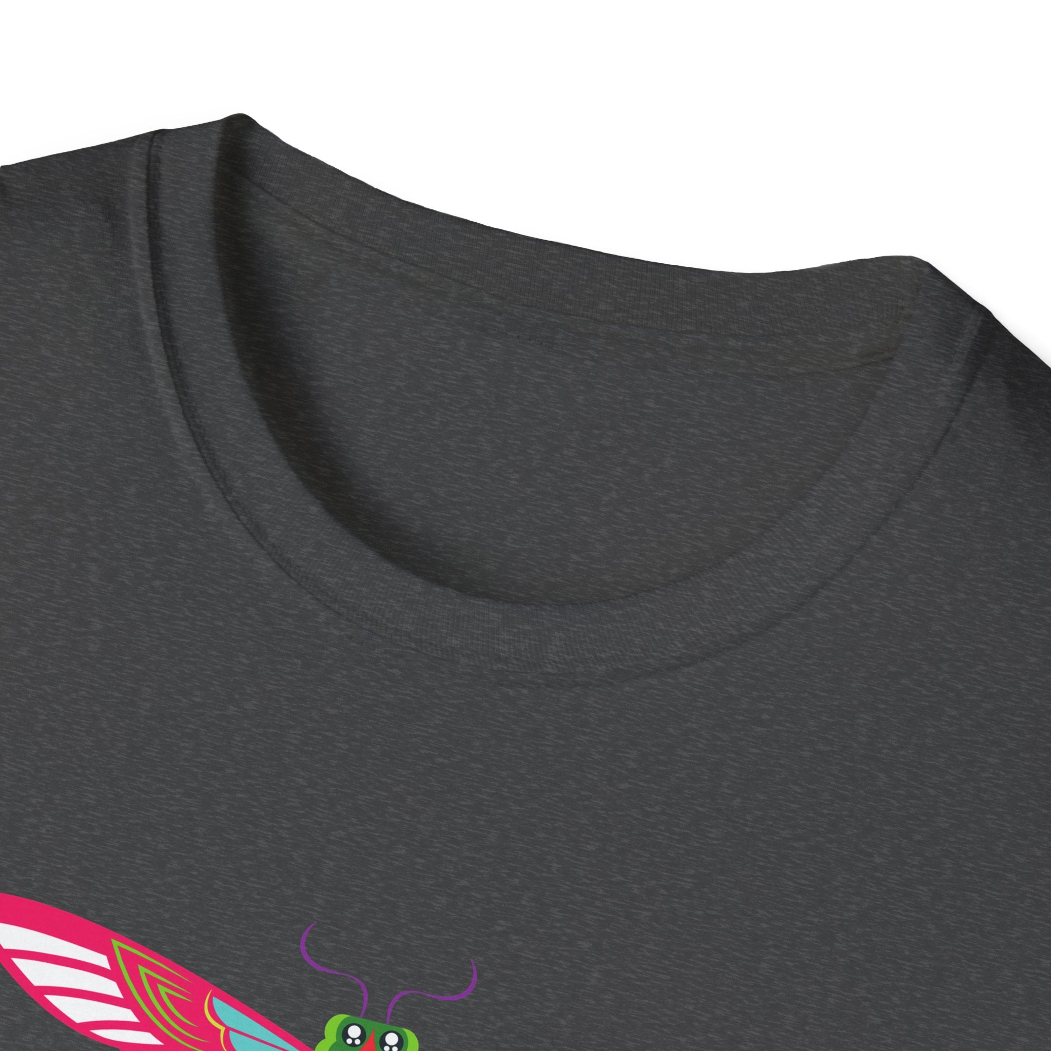Colorful Dragonfly Unisex Softstyle T-Shirt, Casual Wear, Nature Lover Gift, Summer Fashion, Eco-Friendly Tee, Birthday Present