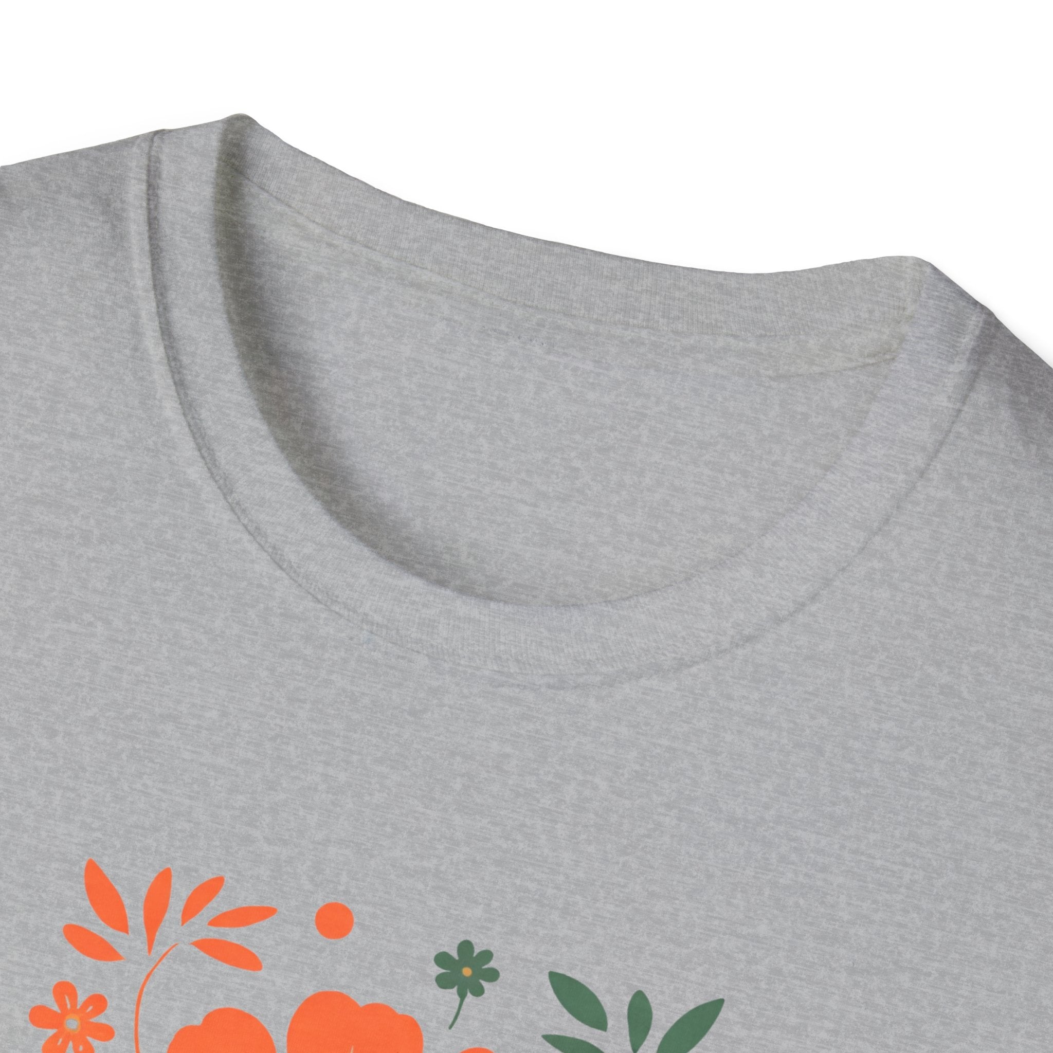 Boho Flower Graphic T-Shirt — Spring Floral Tee, Personalize Option