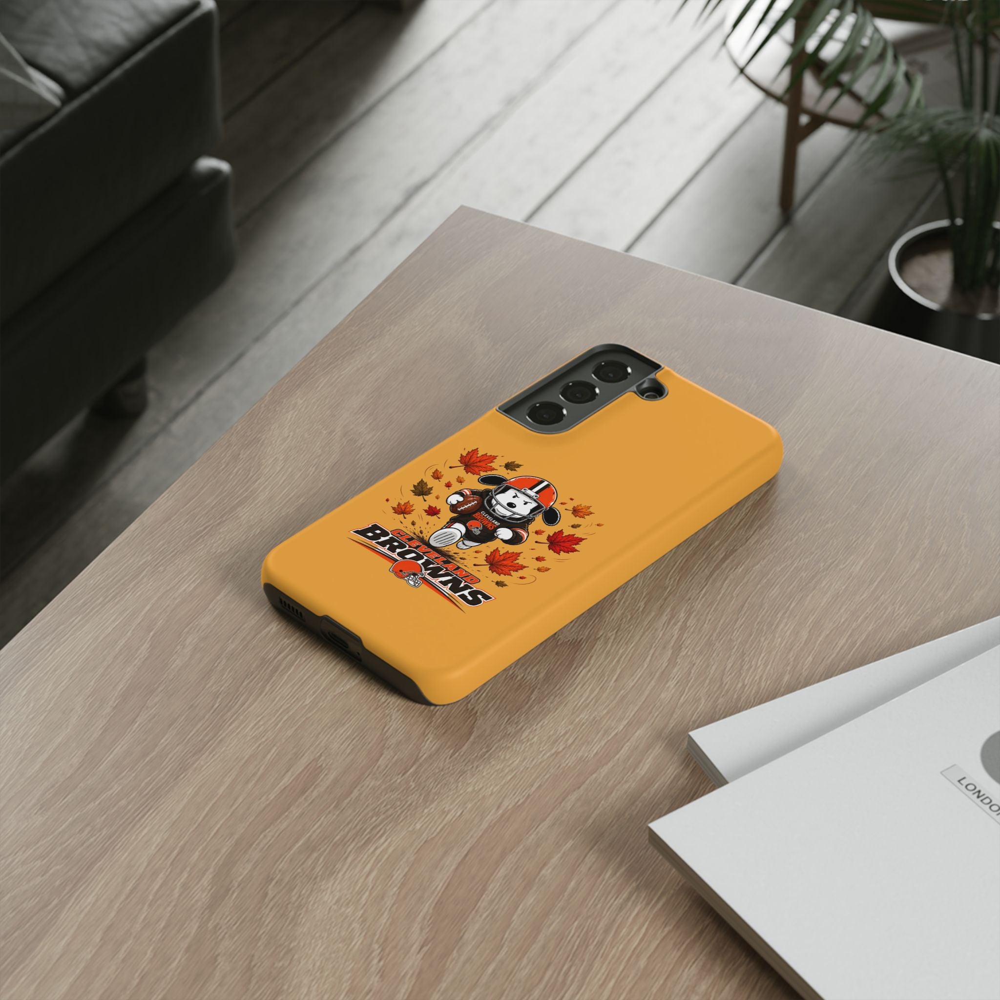 Cleveland Browns Fall Snoopy Touchdown Phone Case, 55 Sizes