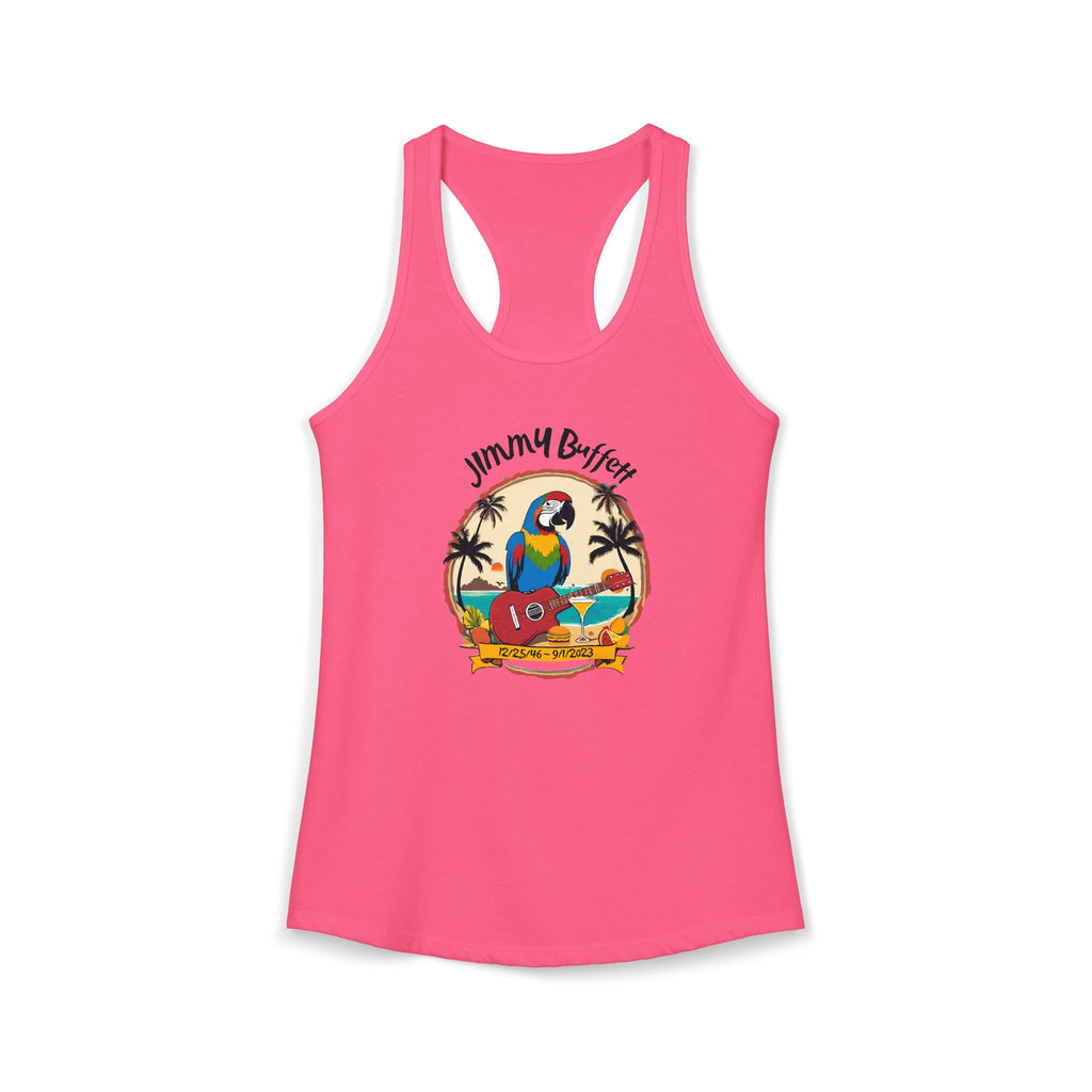 Jimmy Buffett Tribute Tank, Women's Ideal Racerback Tank