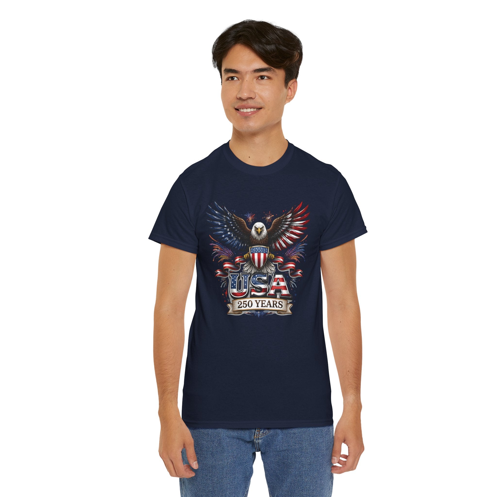 Patriotic Eagle T-Shirt — 250 USA 4th of July Tee