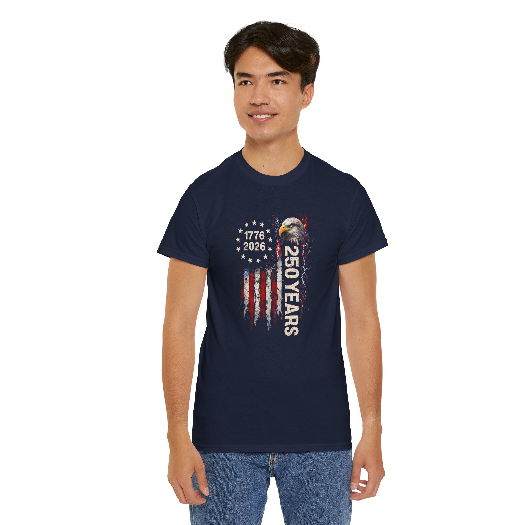 250th Independence Day T-Shirt — 1776–2026 Patriotic Men's Tee