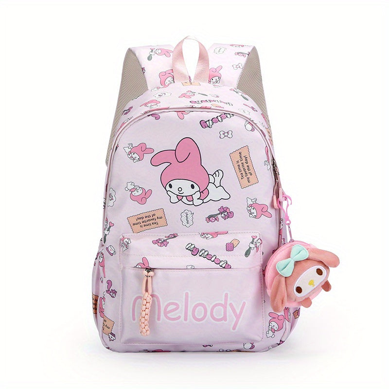 Sanrio Hello Kitty and Friends Nylon Backpack - Large Capacity, Lightweight Back to School Hello Kitty Backpack