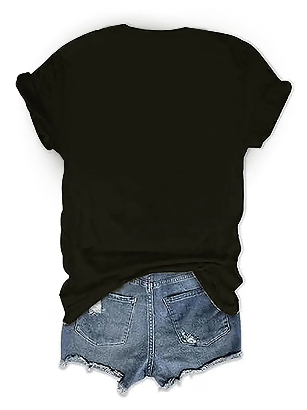 Dancing Skeletons w/ Pumpkins Halloween Women's Stretchy Tee
