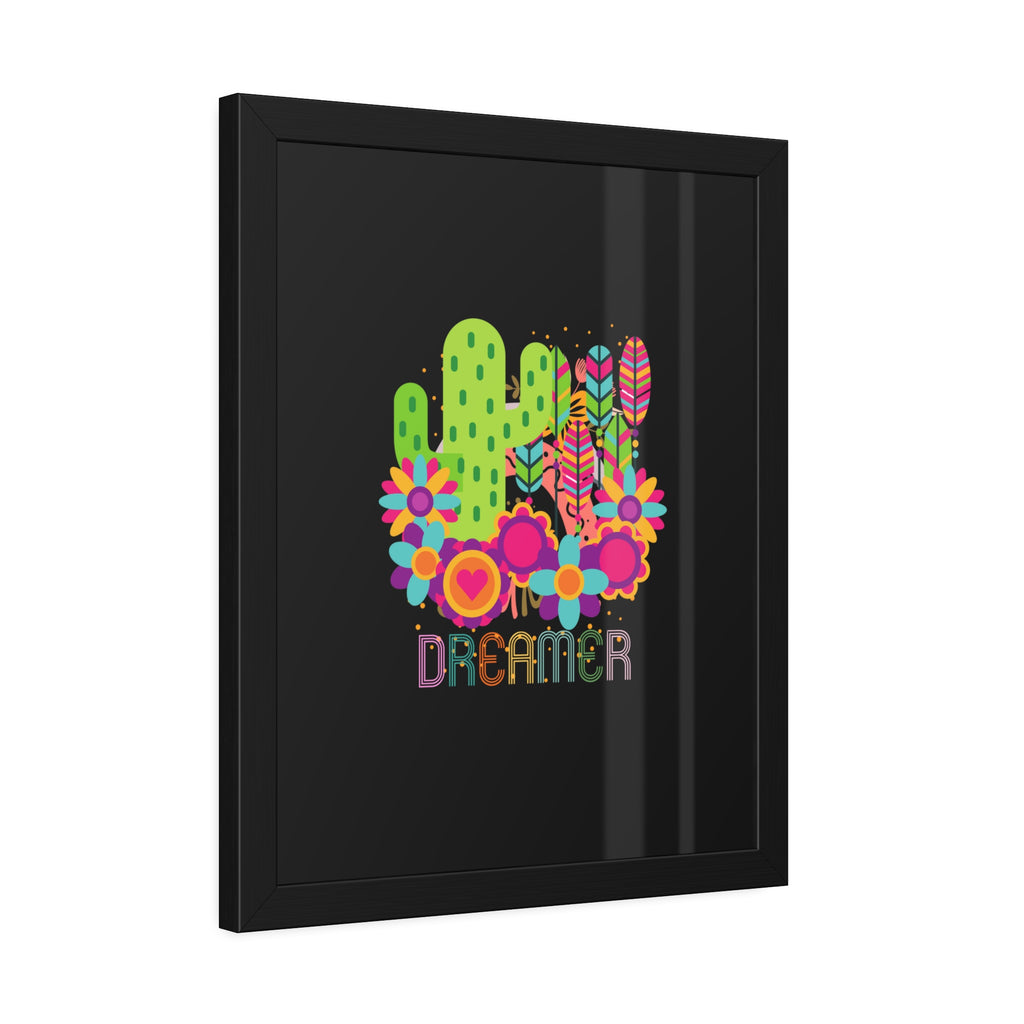 Personalized Dreamer, Cactus, Framed Wall Art, 3 Sizes