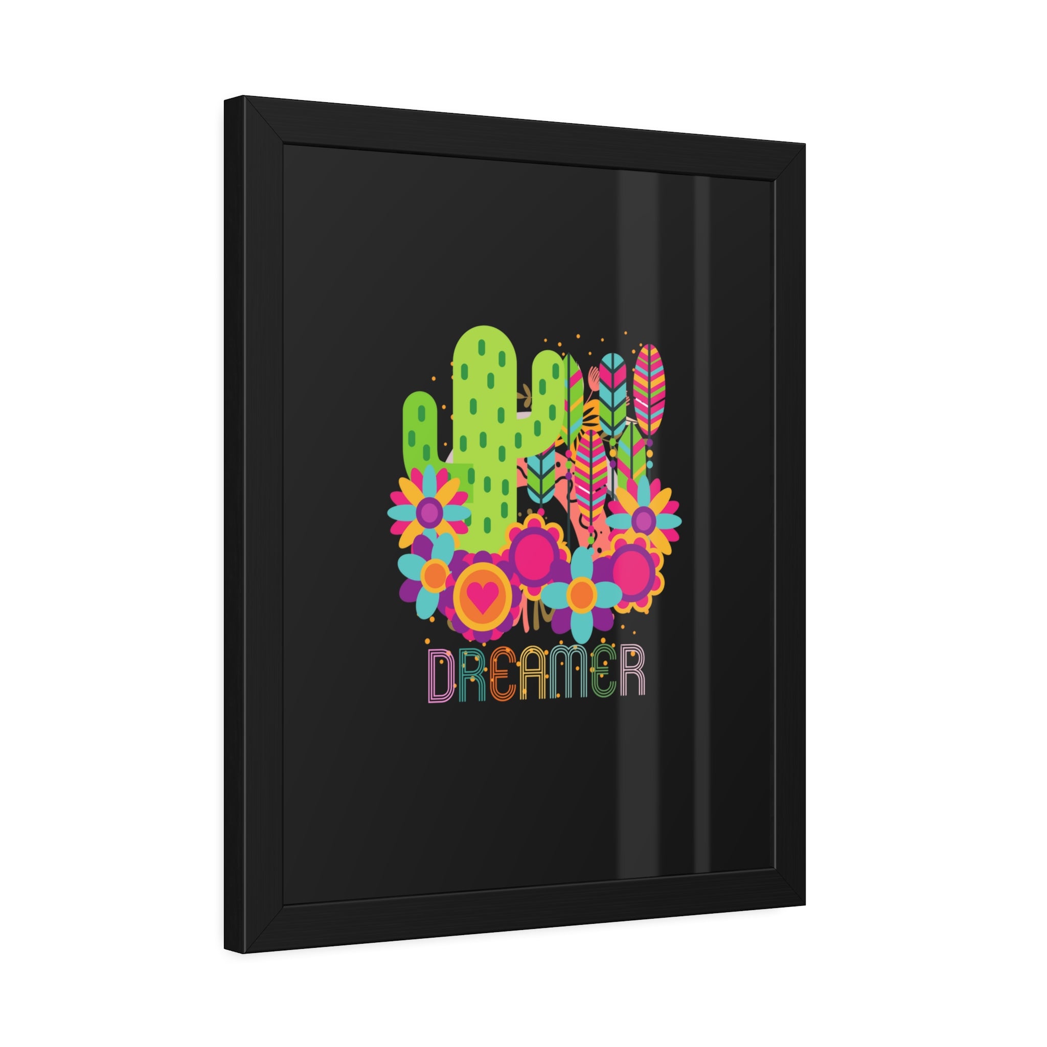 Personalized Dreamer, Cactus, Framed Wall Art, 3 Sizes