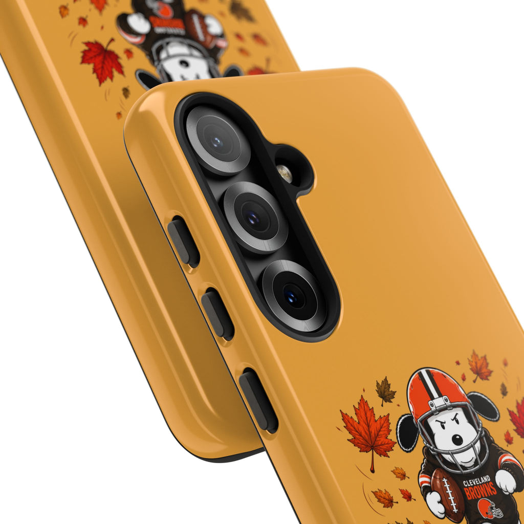 Cleveland Browns Fall Snoopy Touchdown Phone Case, 55 Sizes