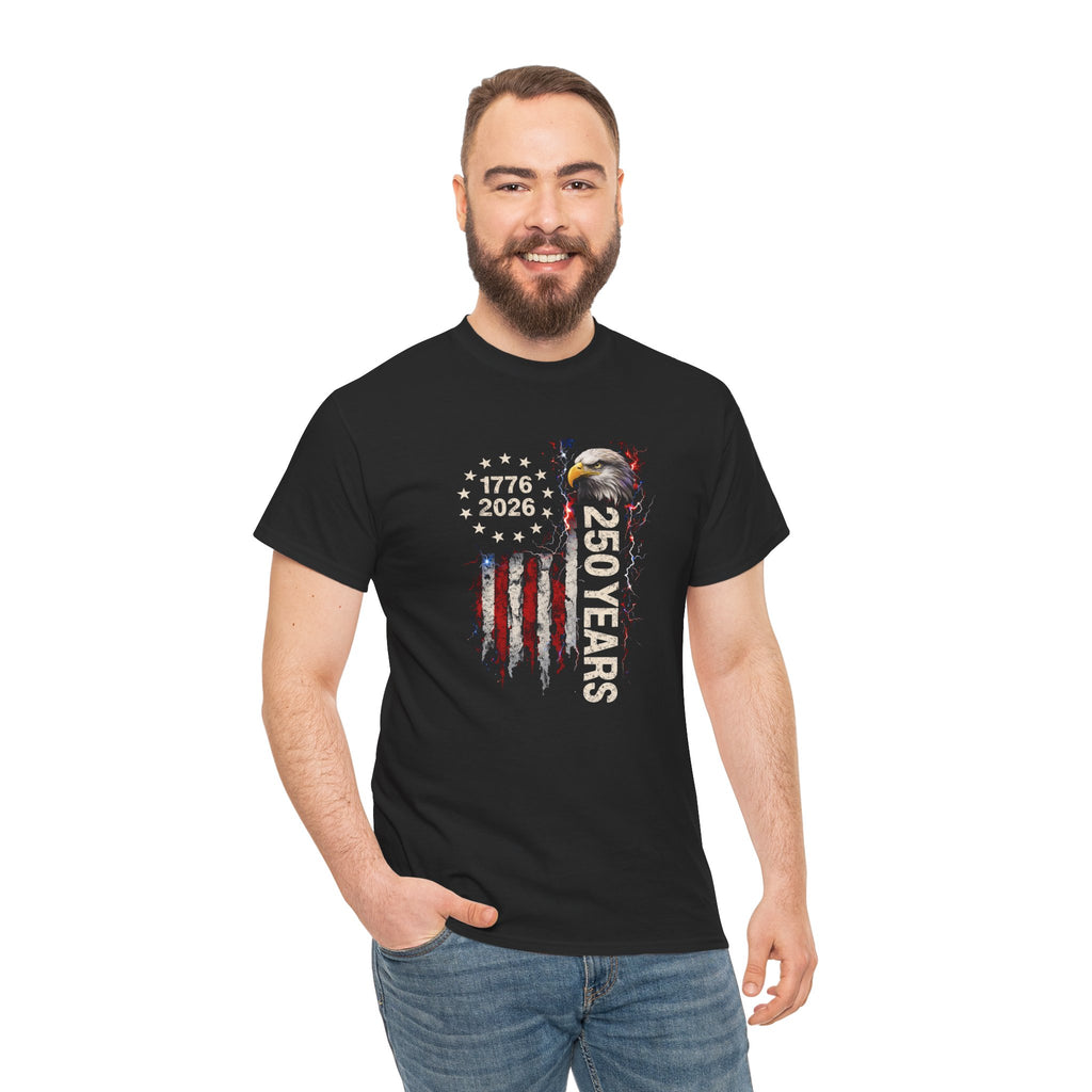250th Independence Day T-Shirt — 1776–2026 Patriotic Men's Tee