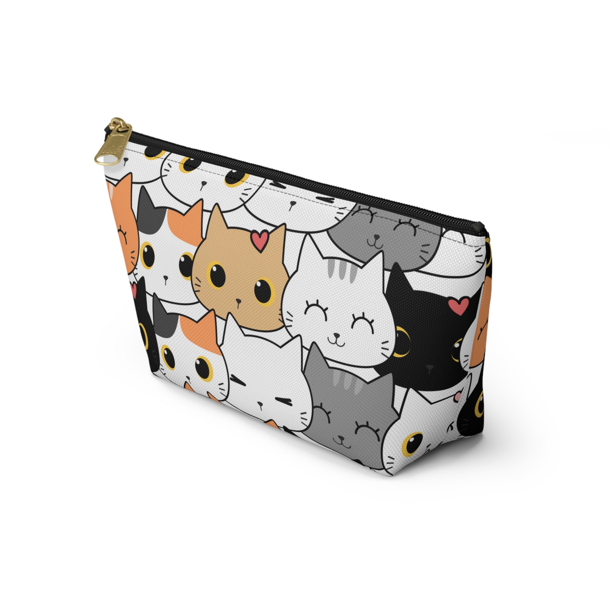 Cat Print, Travel Accessory Pouch, Make-up Bag