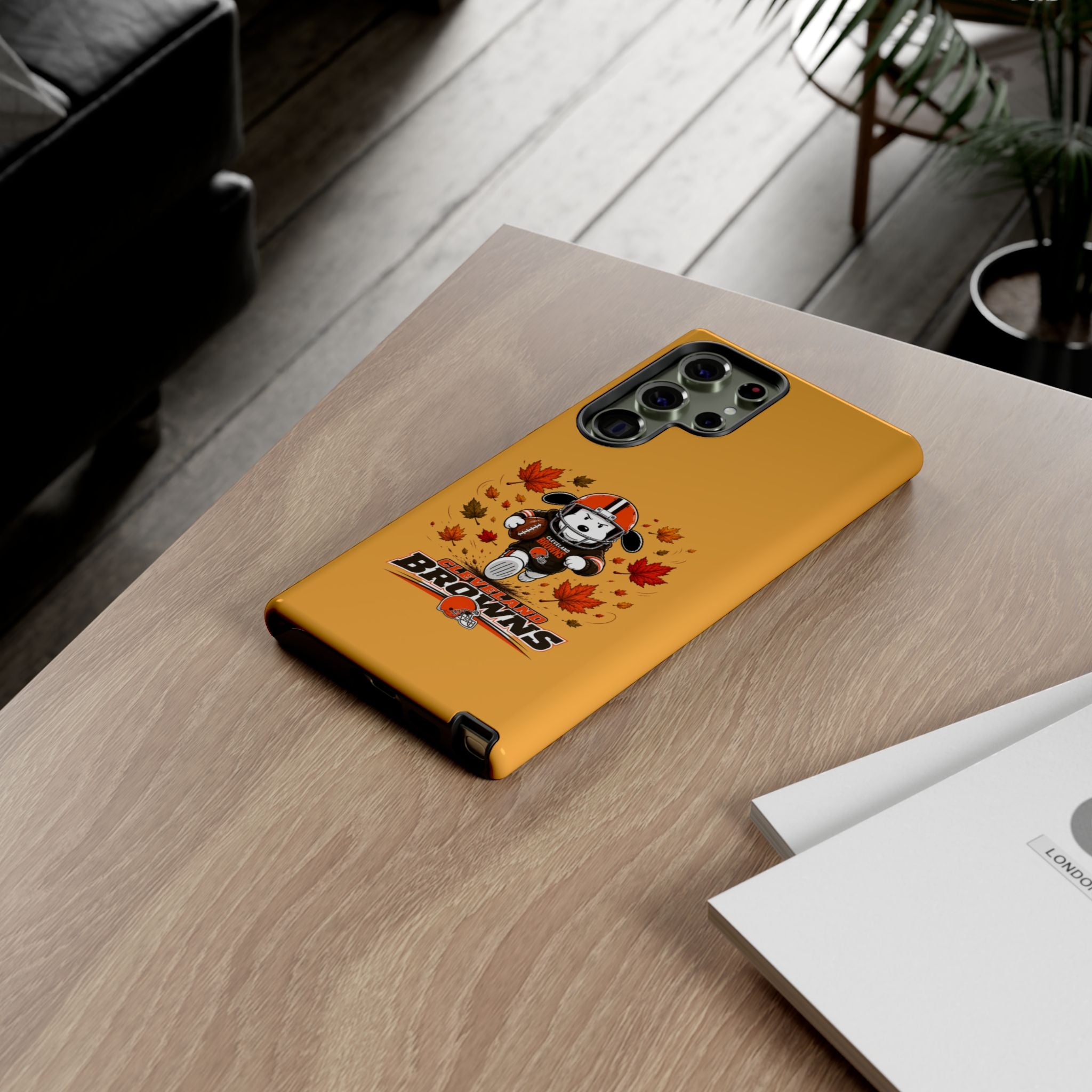 Cleveland Browns Fall Snoopy Touchdown Phone Case, 55 Sizes