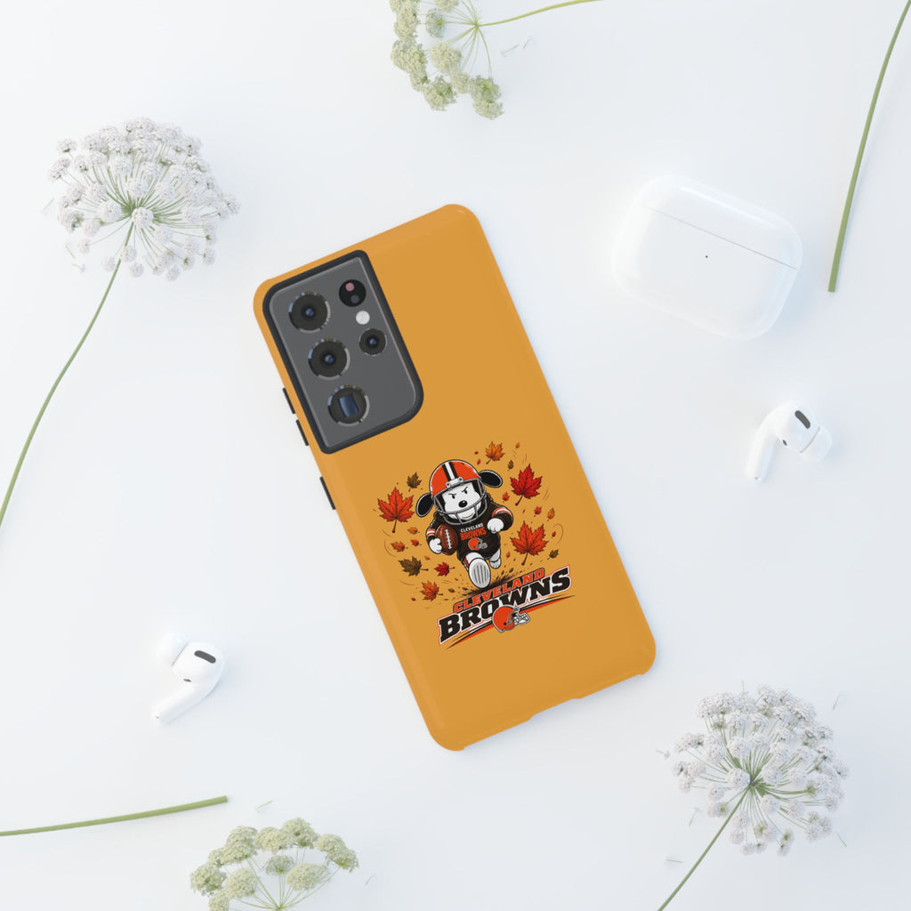 Cleveland Browns Fall Snoopy Touchdown Phone Case, 55 Sizes